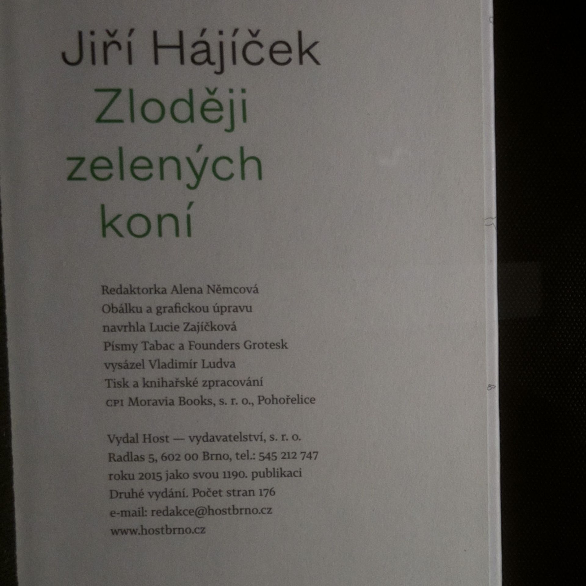 Jiří Hájíček Zloději zelených koní