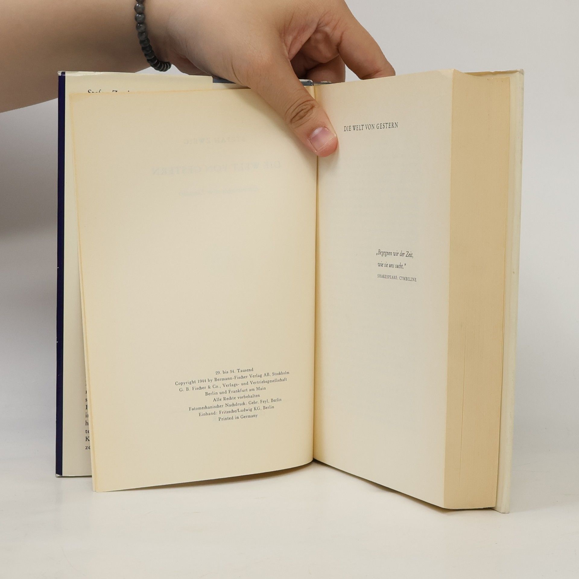 Stefan Zweig Die Welt von Gestern