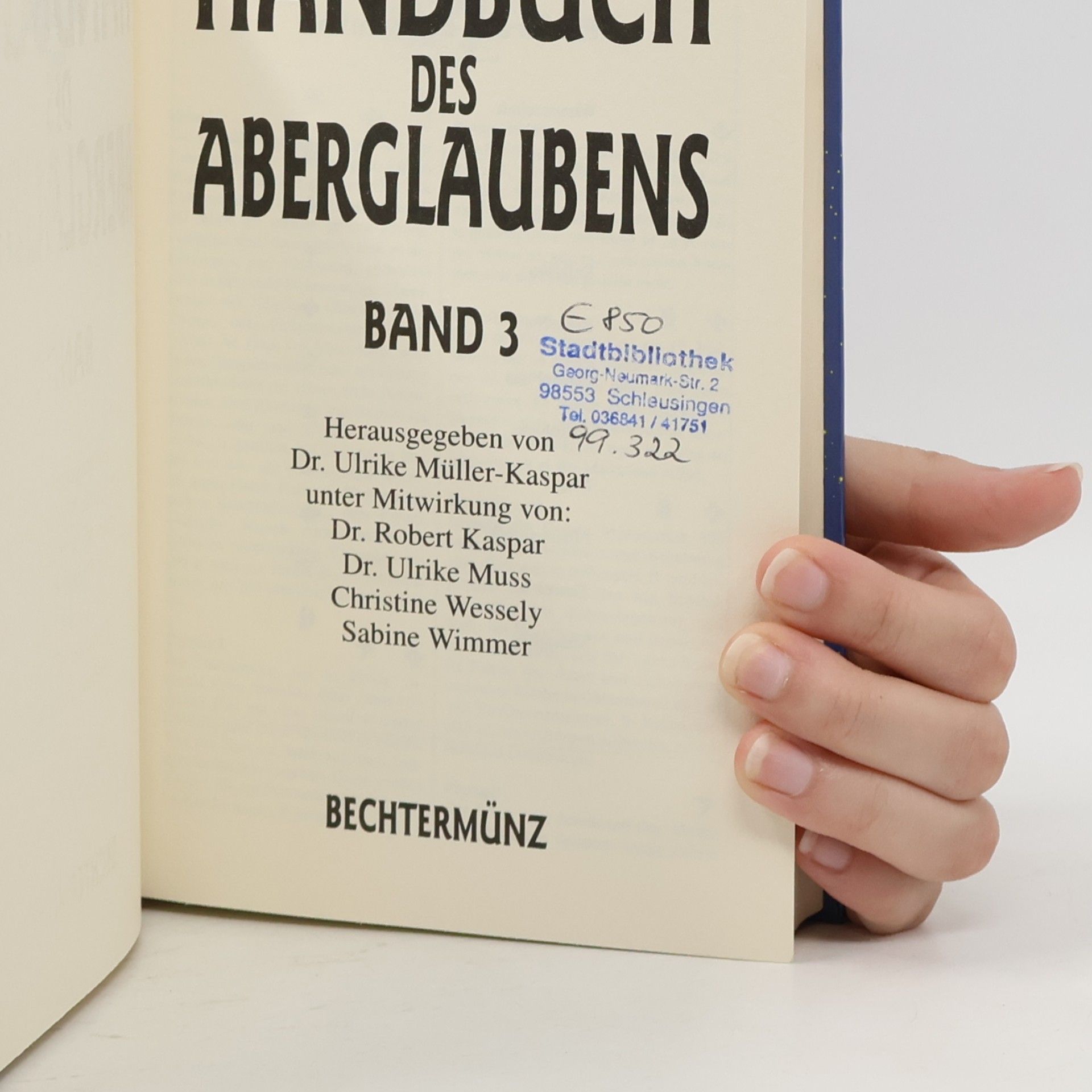 Autorenkollektiv Handbuch des Aberglaubens. Band 3