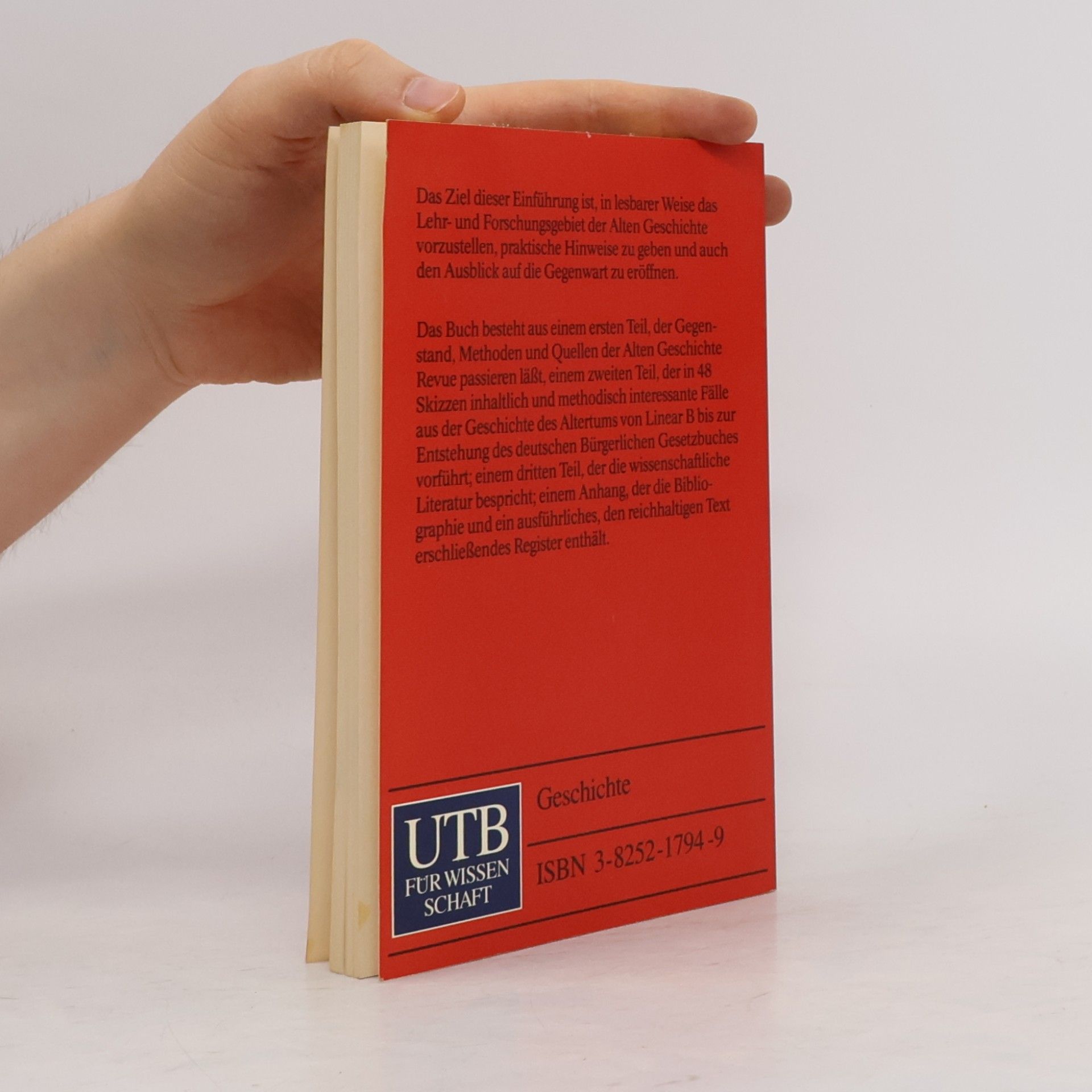 Wolfgang Schuller Uni-Taschenbücher: Einführung in die Geschichte des Altertums