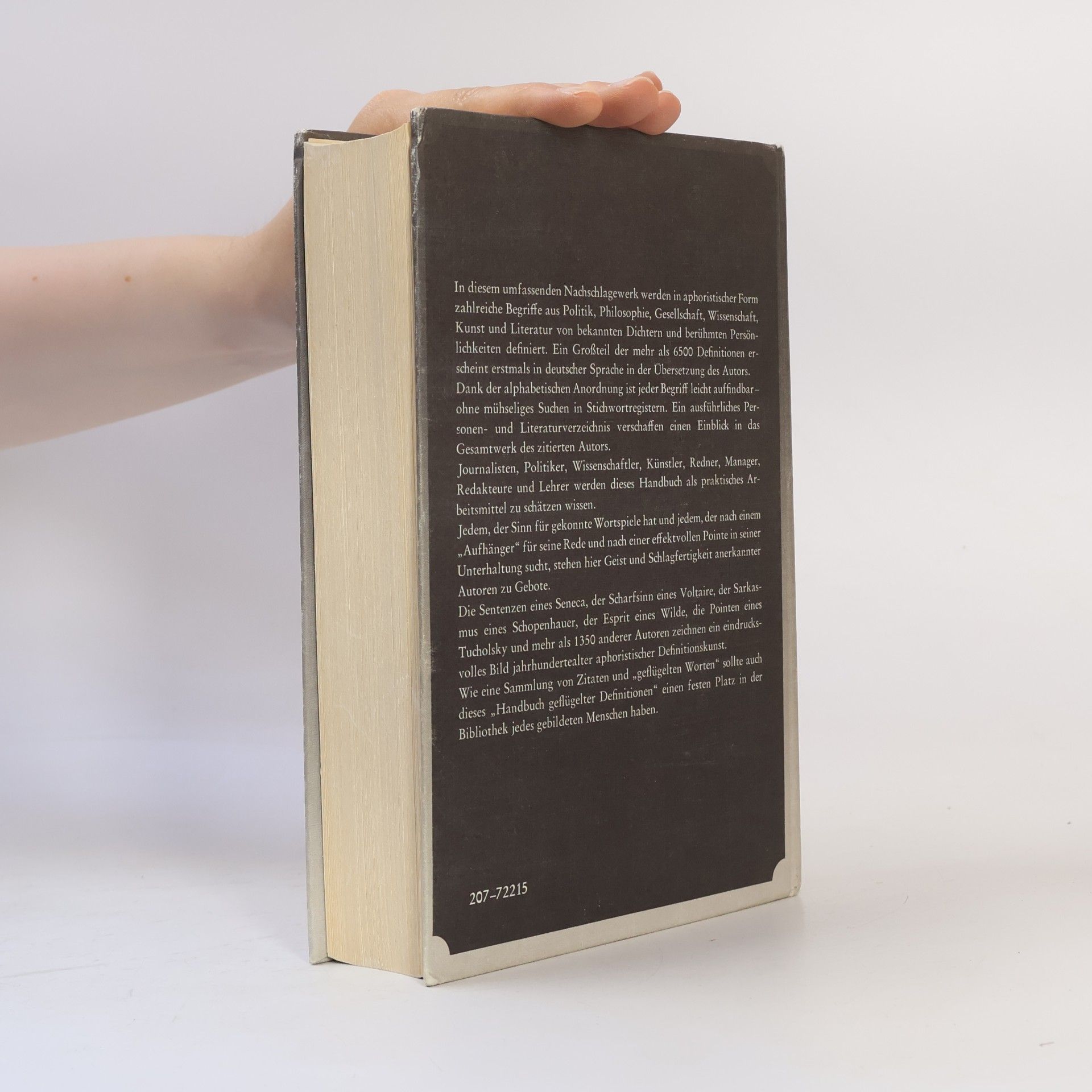 Lothar Schmidt Aphorismen von A-Z. Das grosse Handbuch Geflügelter Definitionen