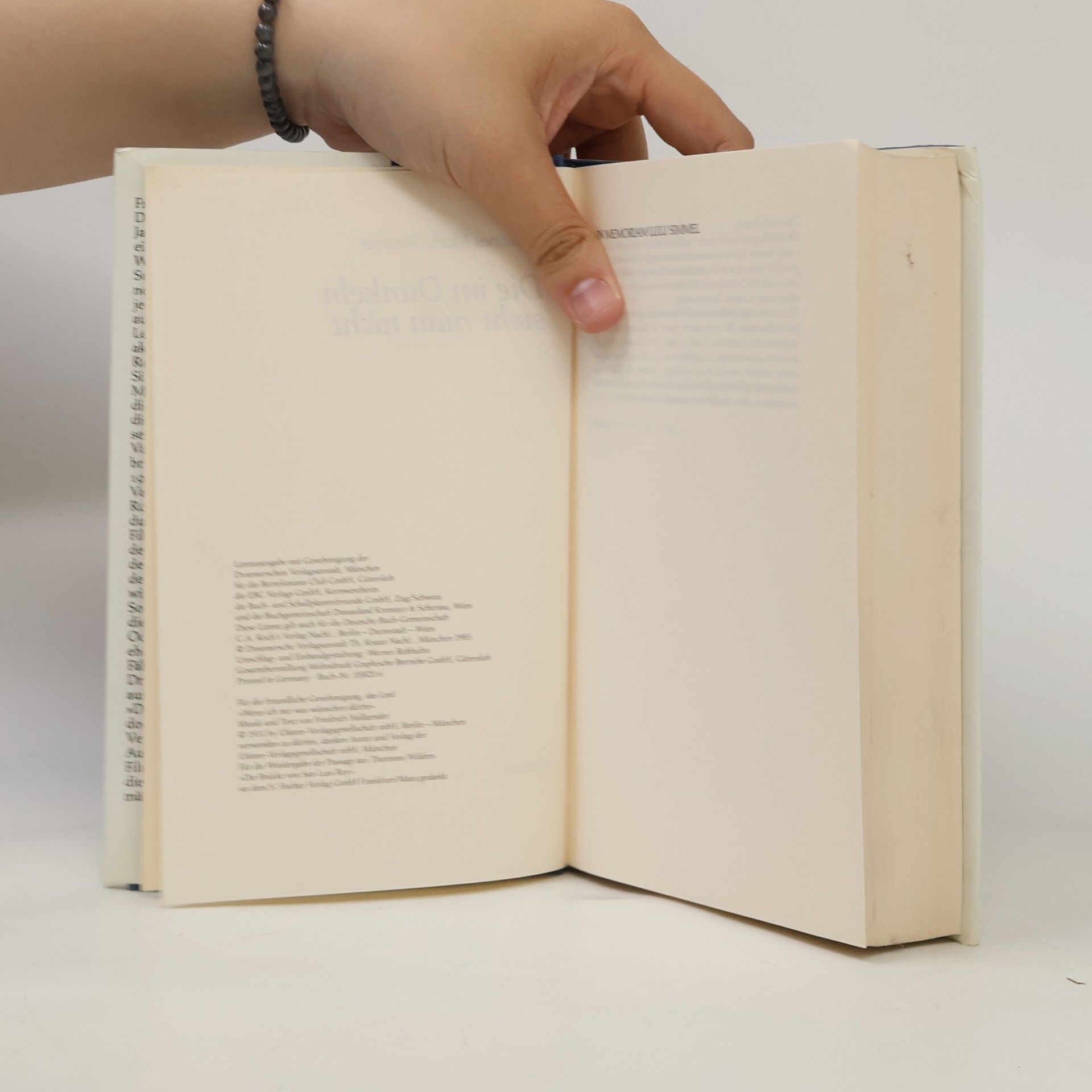 J. M. Simmel Die im Dunkeln sieht man nicht
