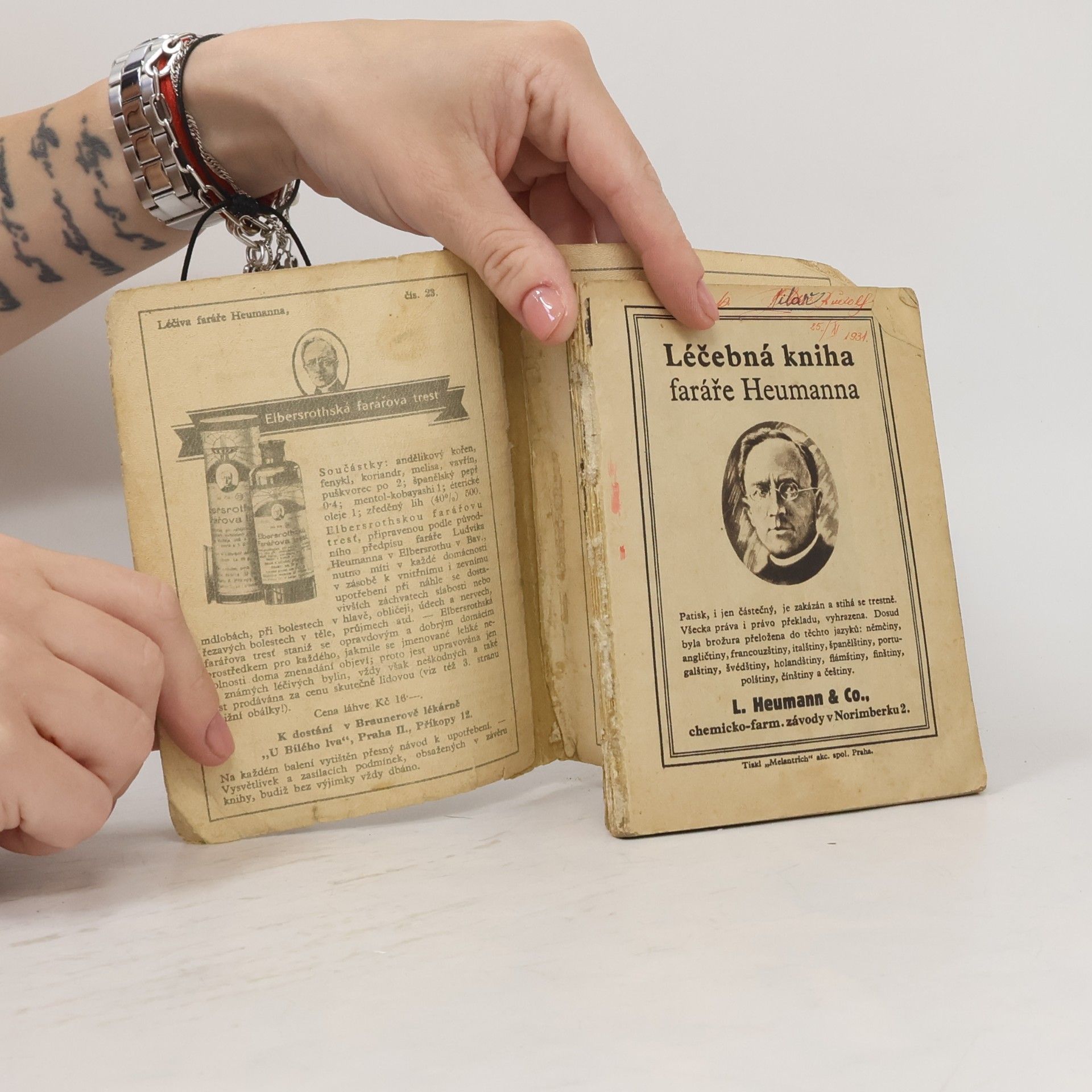 Various authors Léčebná kniha faráře Heumanna