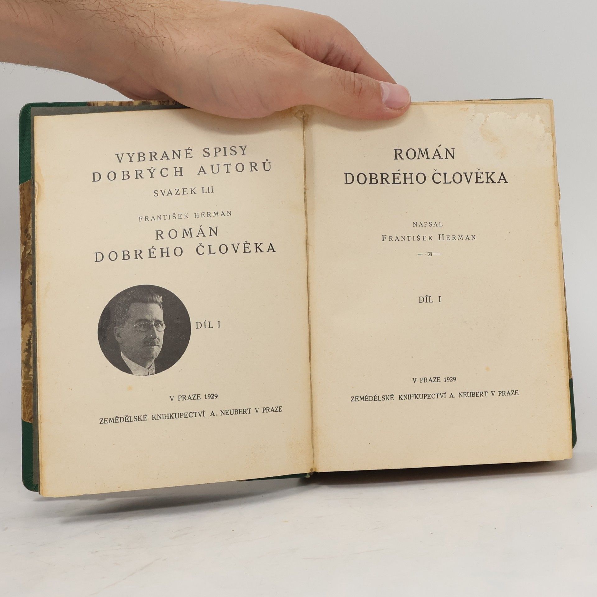 František Heřman Román dobrého člověka díl I.