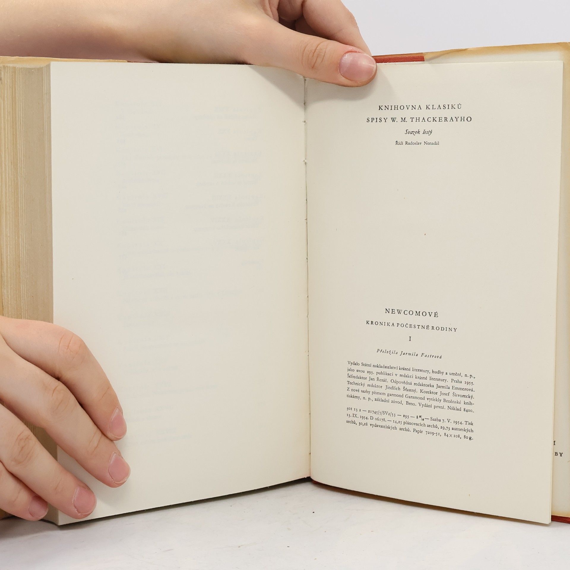 William Makepeace Thackeray Newcomové: kronika počestné rodiny I.