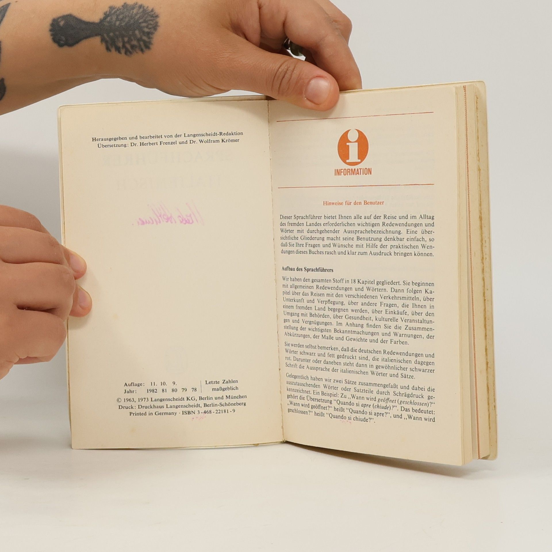 Autorenkollektiv Langenscheidts Sprachfuhrer Italienisch