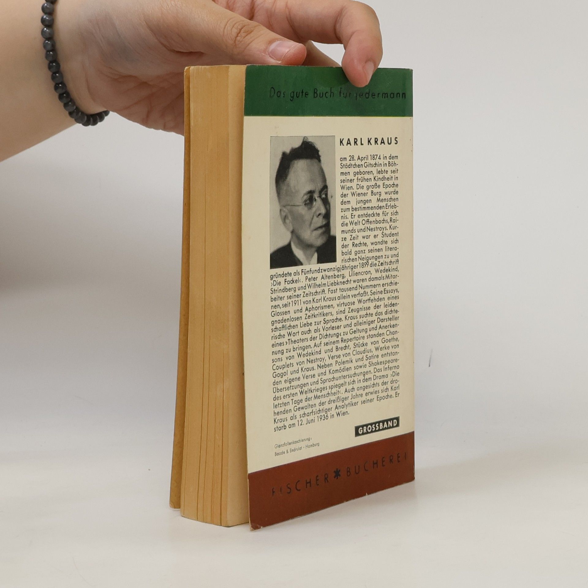 Karl Kraus Auswahl aus dem Werk
