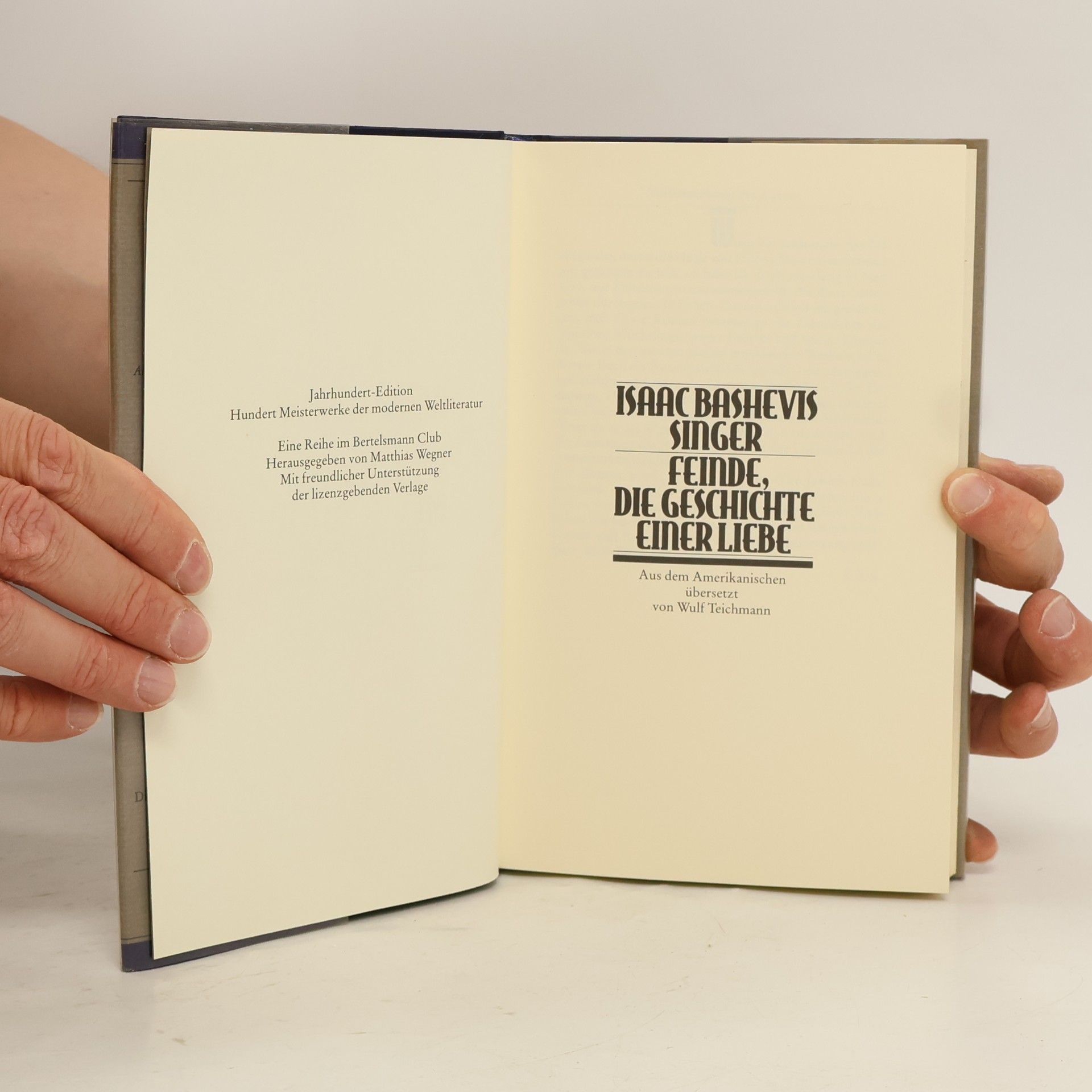 Isaac Bashevis Singer Feinde, die Geschichte einer Liebe