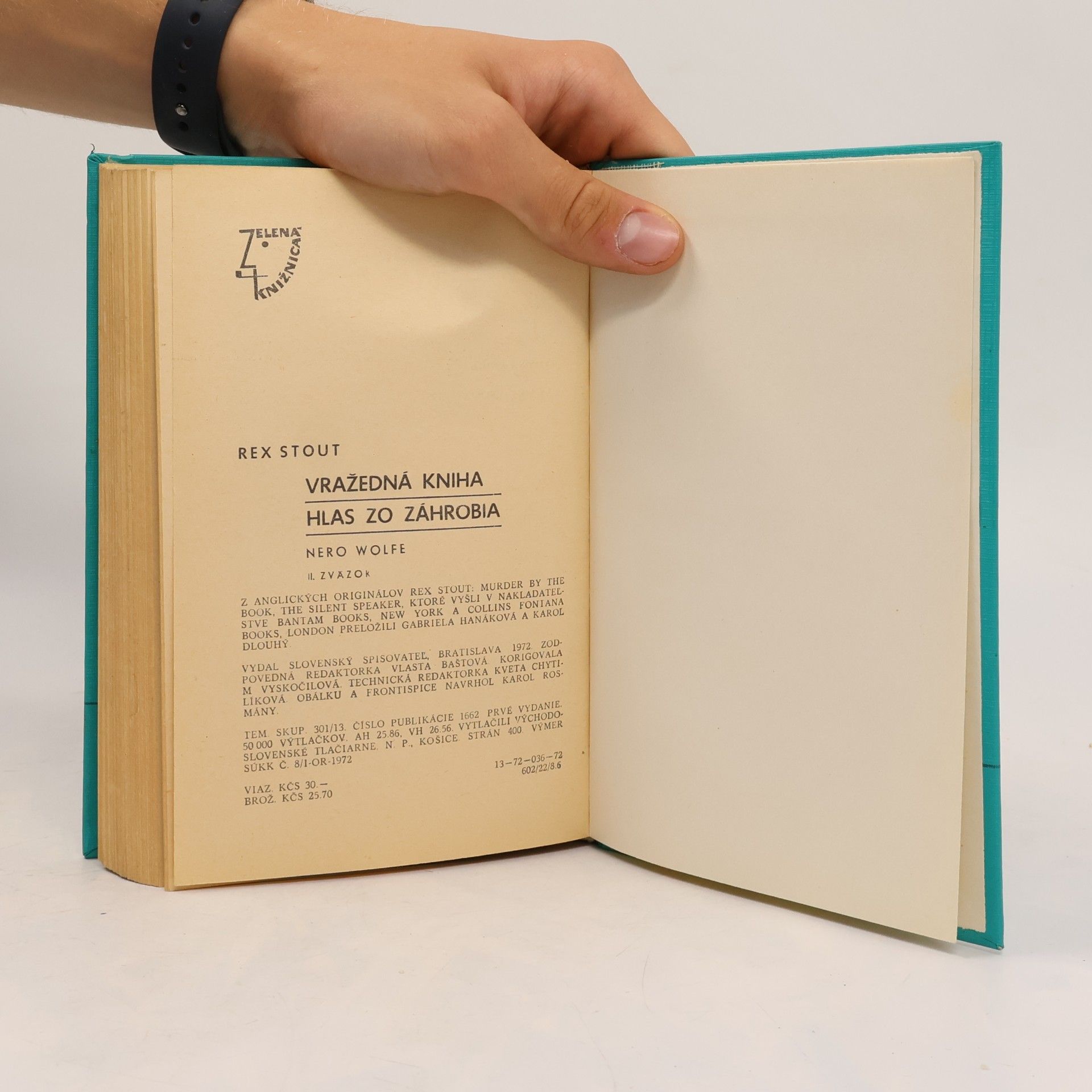 Rex Stout Nero Wolfe 2. Vražedná kniha. Hlas zo záhrobia