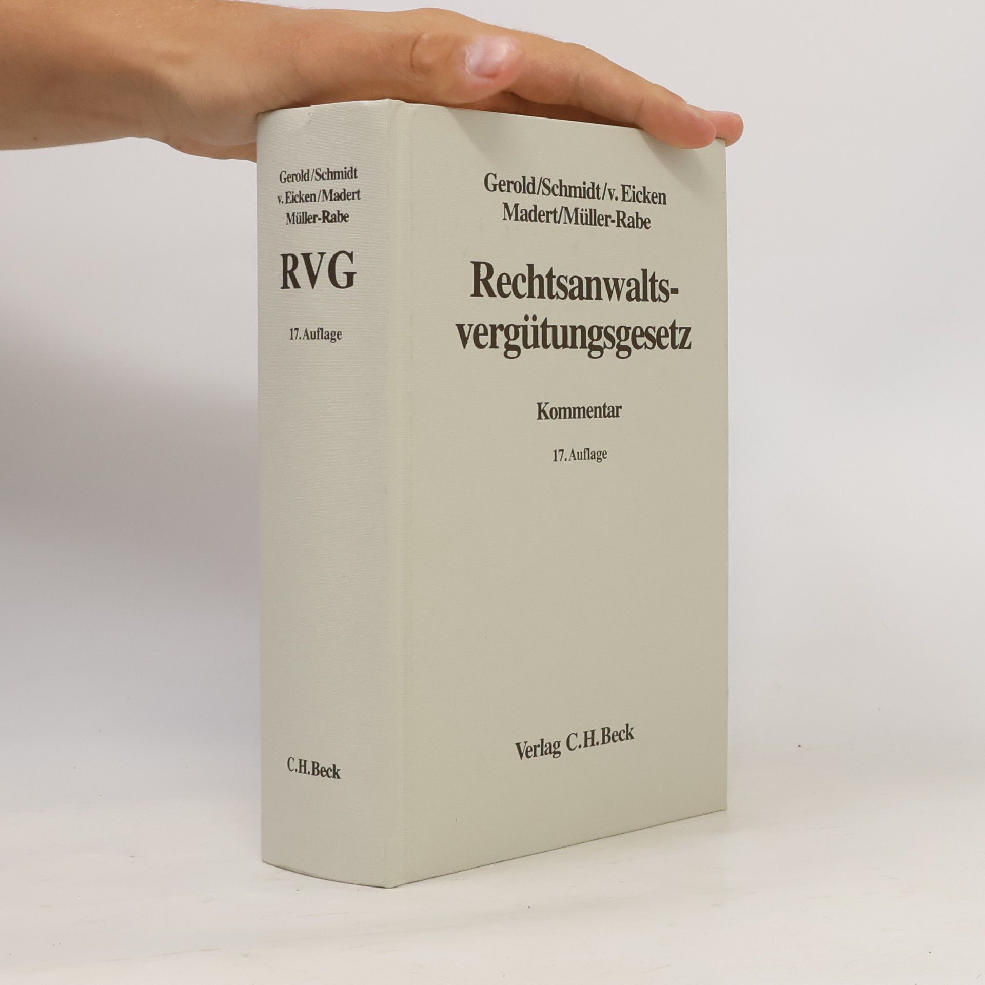 Steffen Müller-Rabe Rechtsanwaltsvergütungsgesetz: 17. Auflage