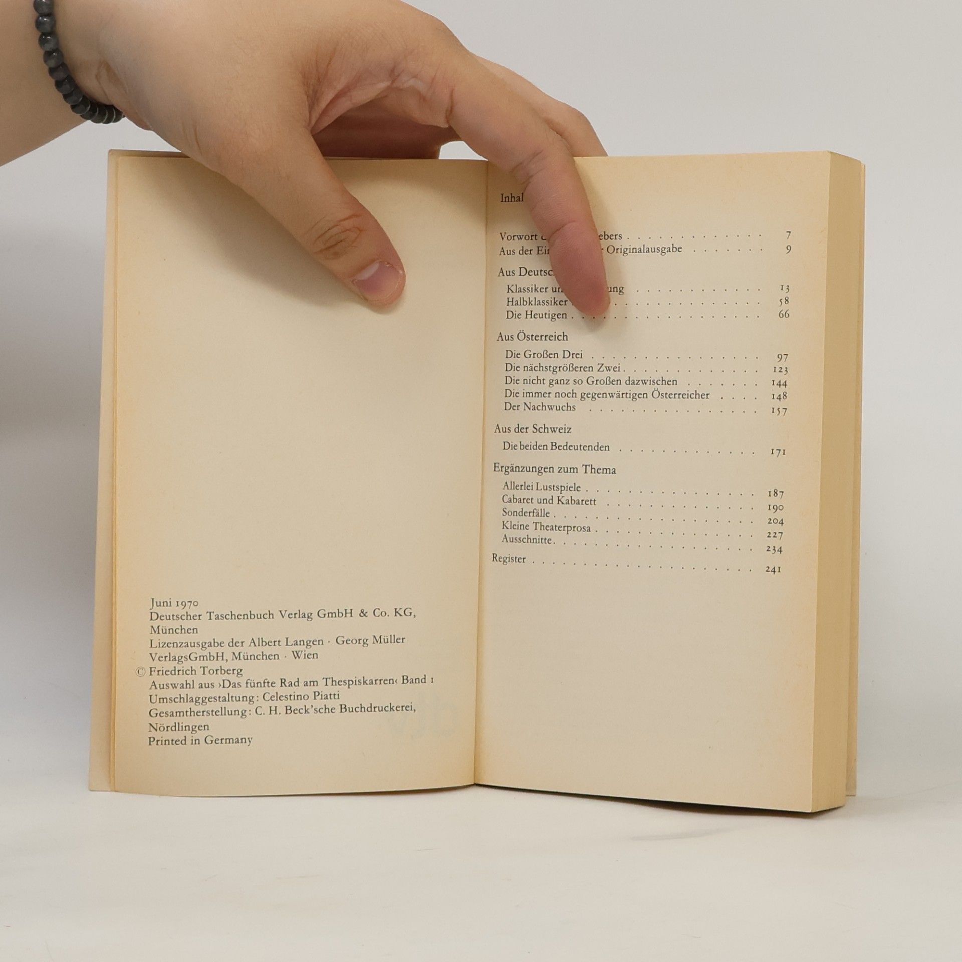 Friedrich Torberg Der Beifall war Endewollend