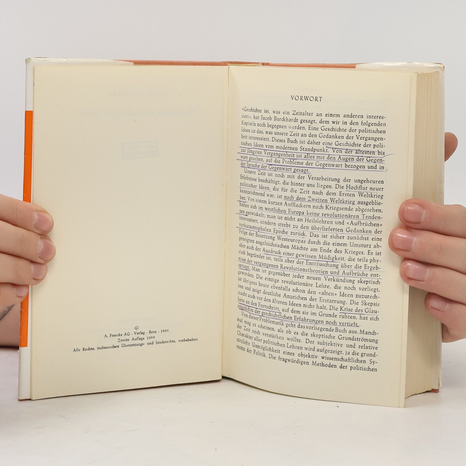 Walter Theimer Geschichte der politischen Ideen