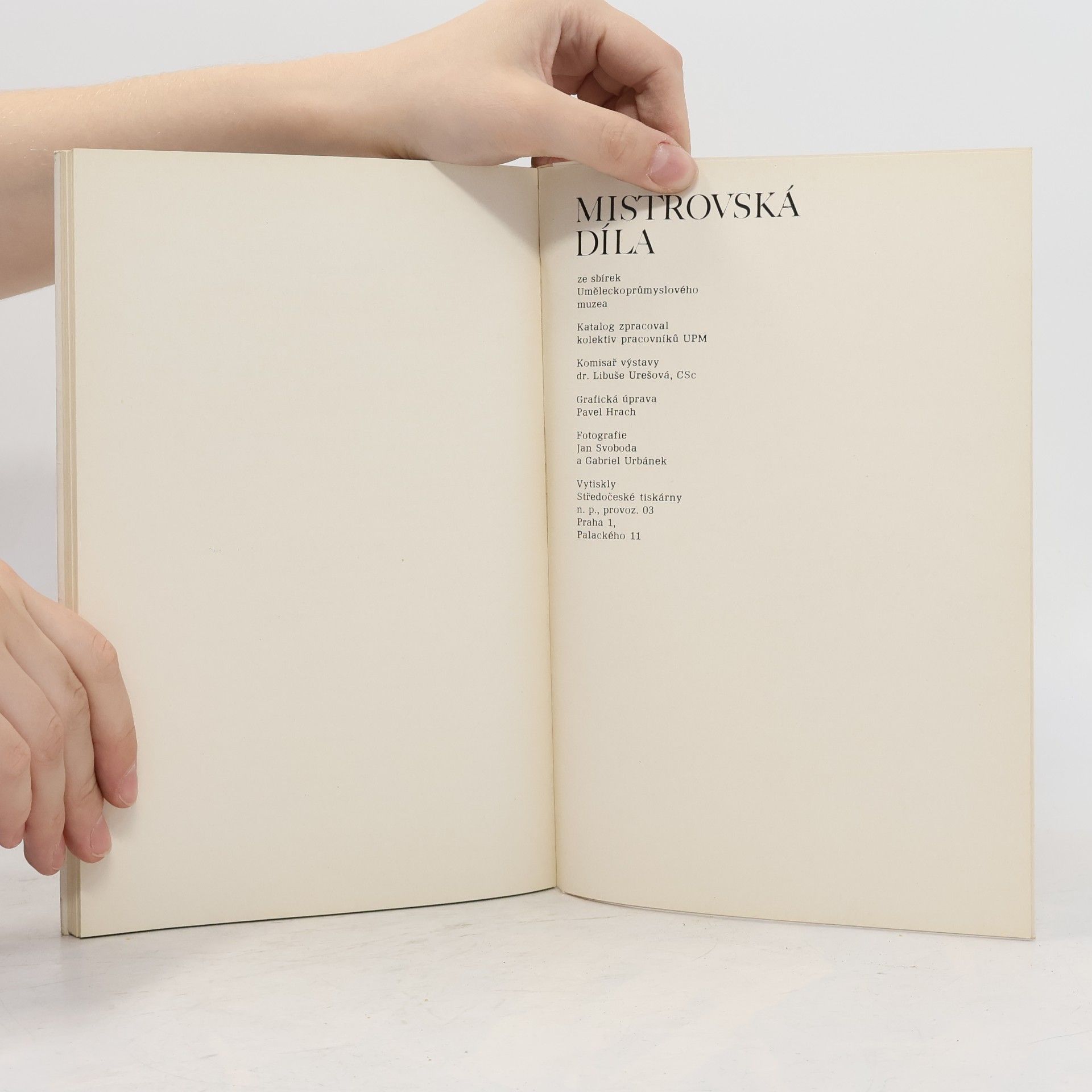 Various authors Mistrovská díla ze sbírek Uměleckoprůmyslového muzea v Praze
