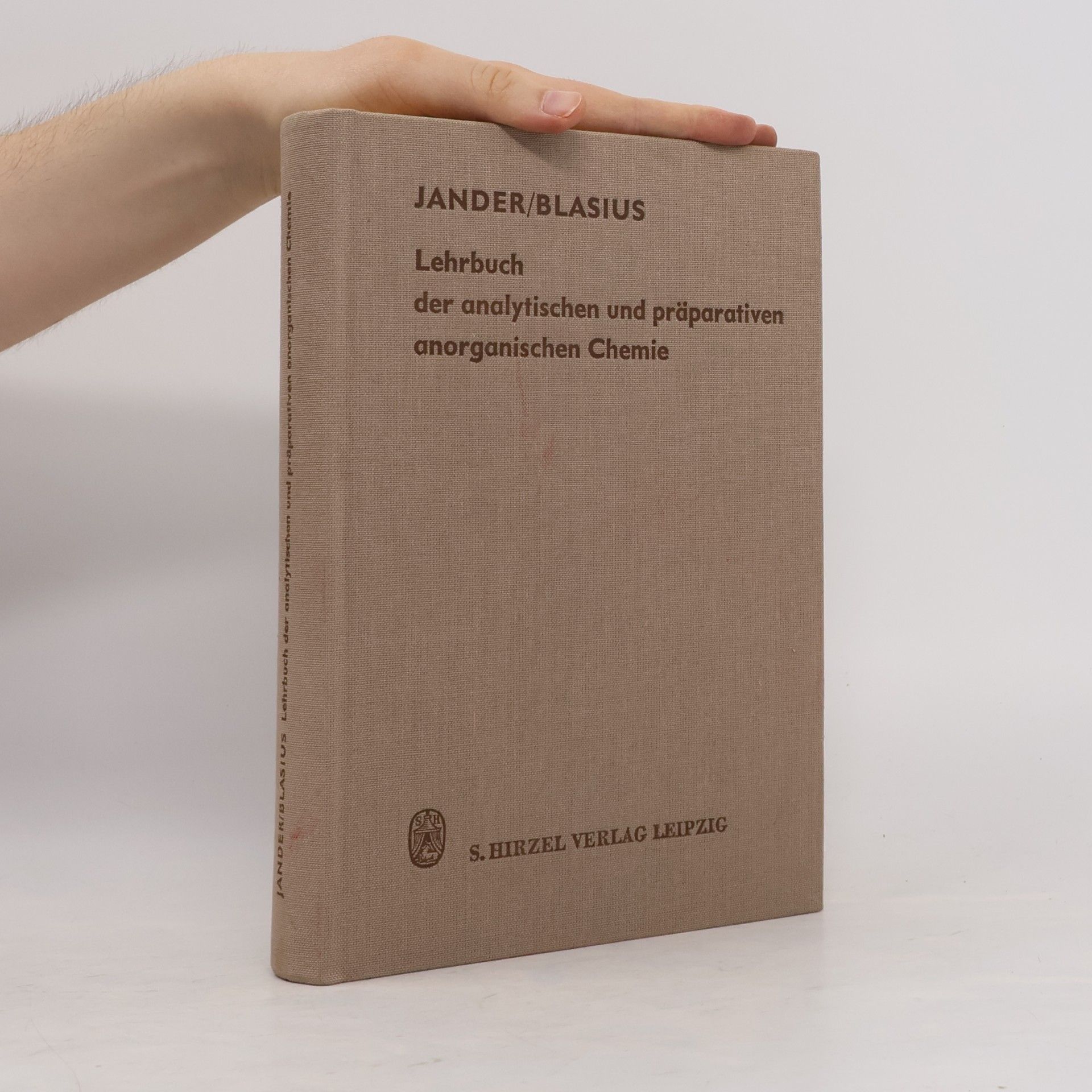 Autorenkollektiv Lehrbuch der analytischen und präparativen anorganischen Chemie