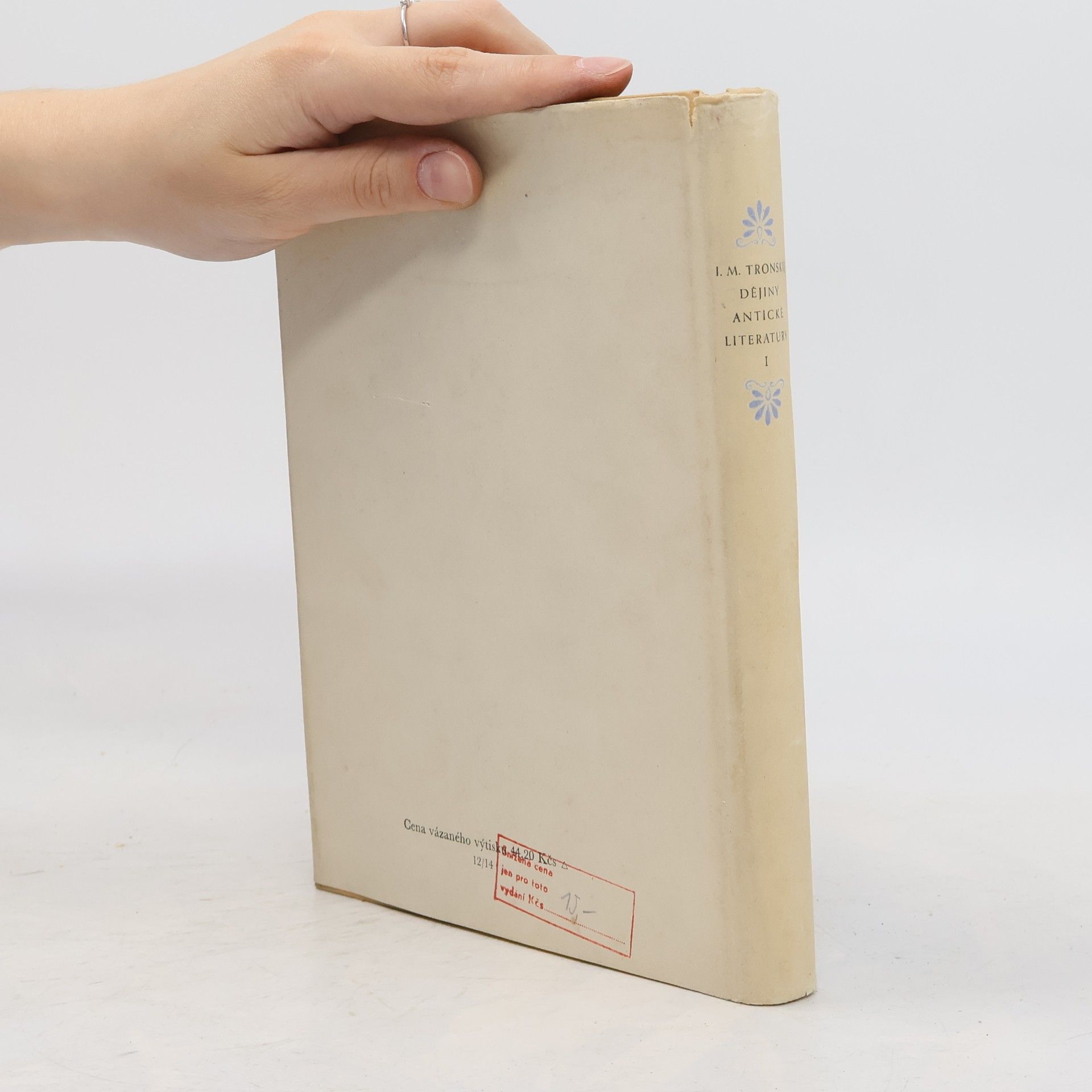 Iosif Moiseevič Tronskij Dějiny antické literatury I.: Řecká literatura