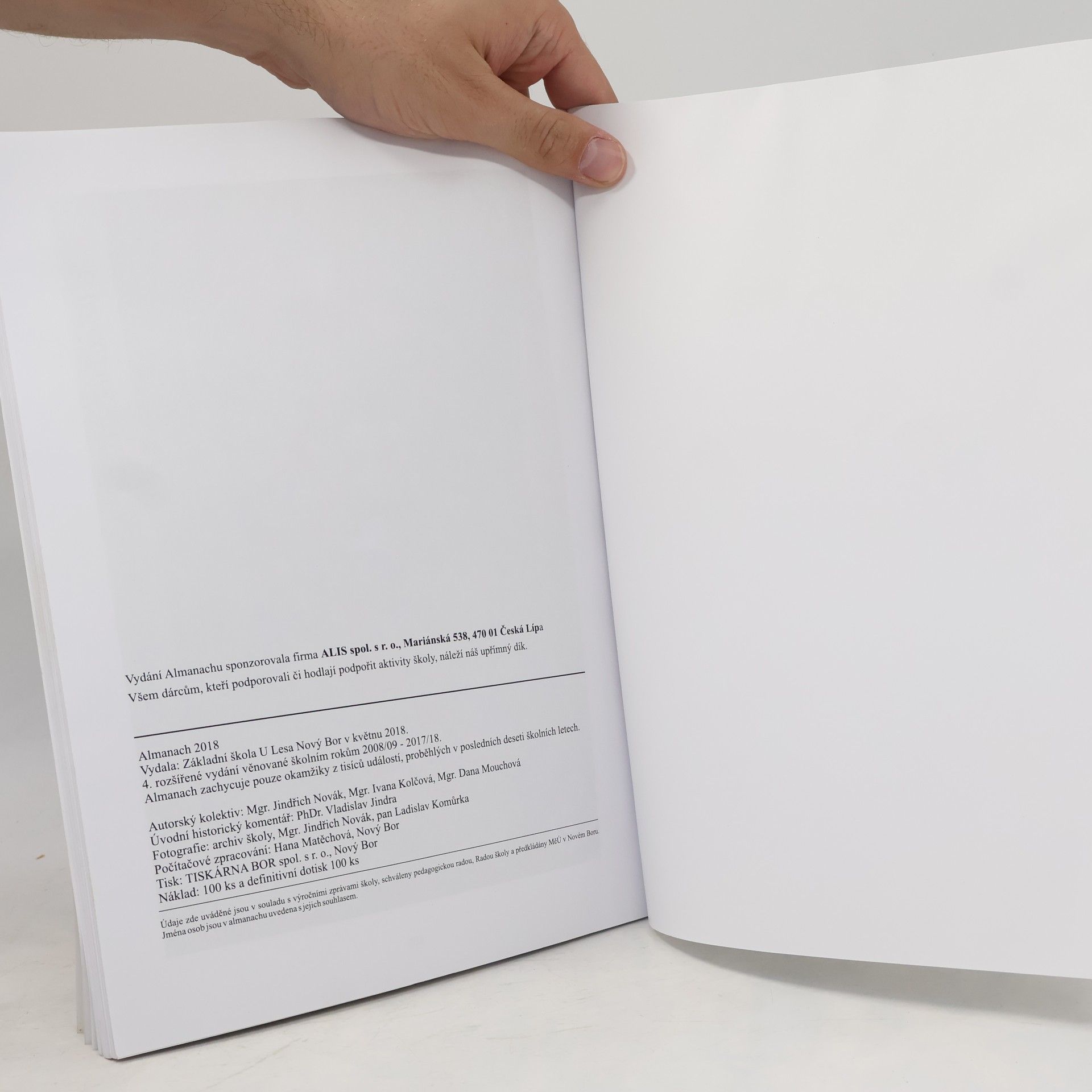 Kolektiv autorů Almanach základní školy U Lesa, Nový Bor