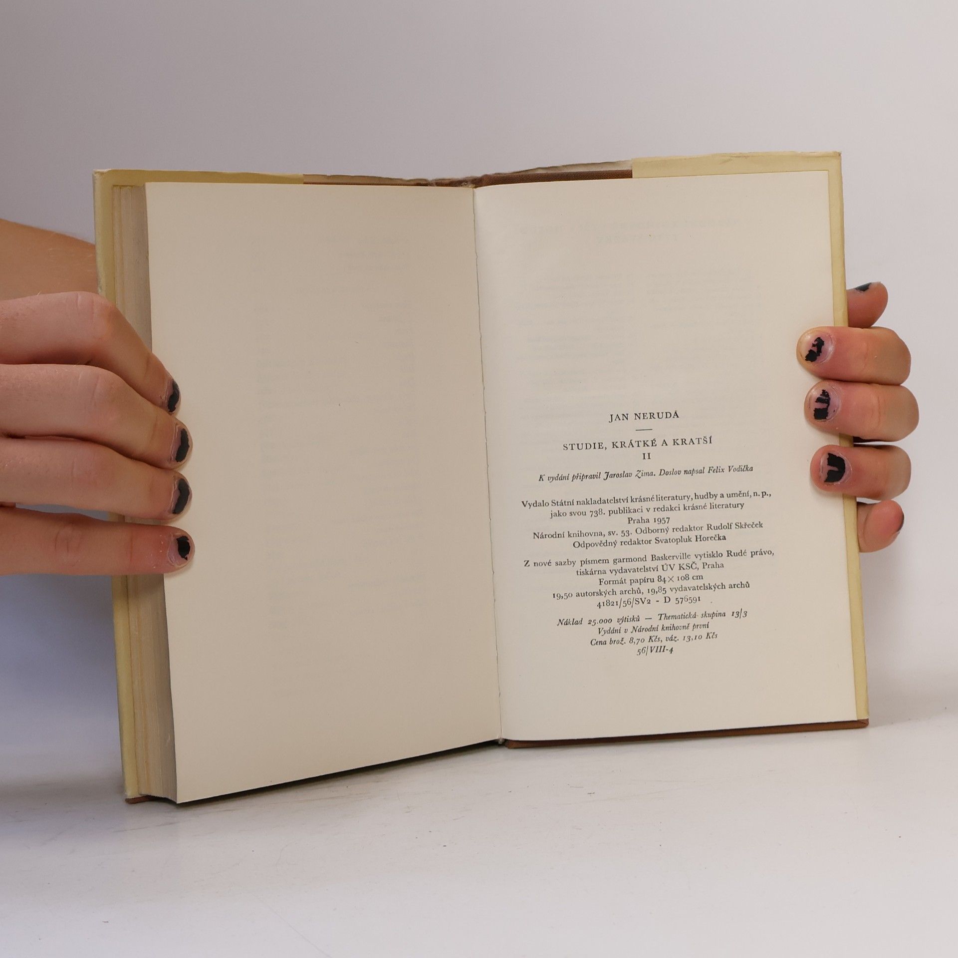 Jan Neruda Studie, krátké a kratší II