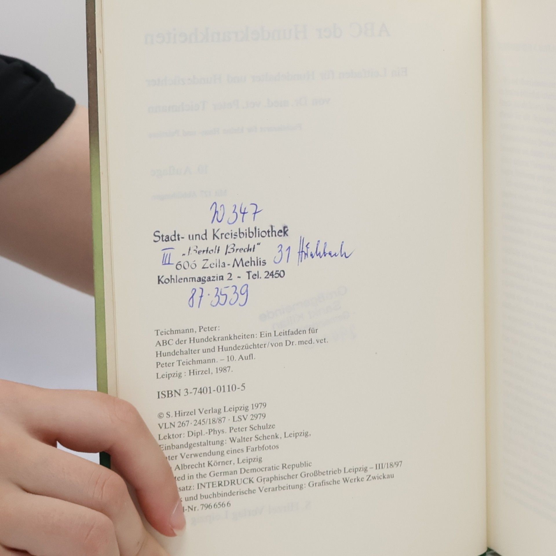 Peter Teichmann ABC der Hundekrankheiten