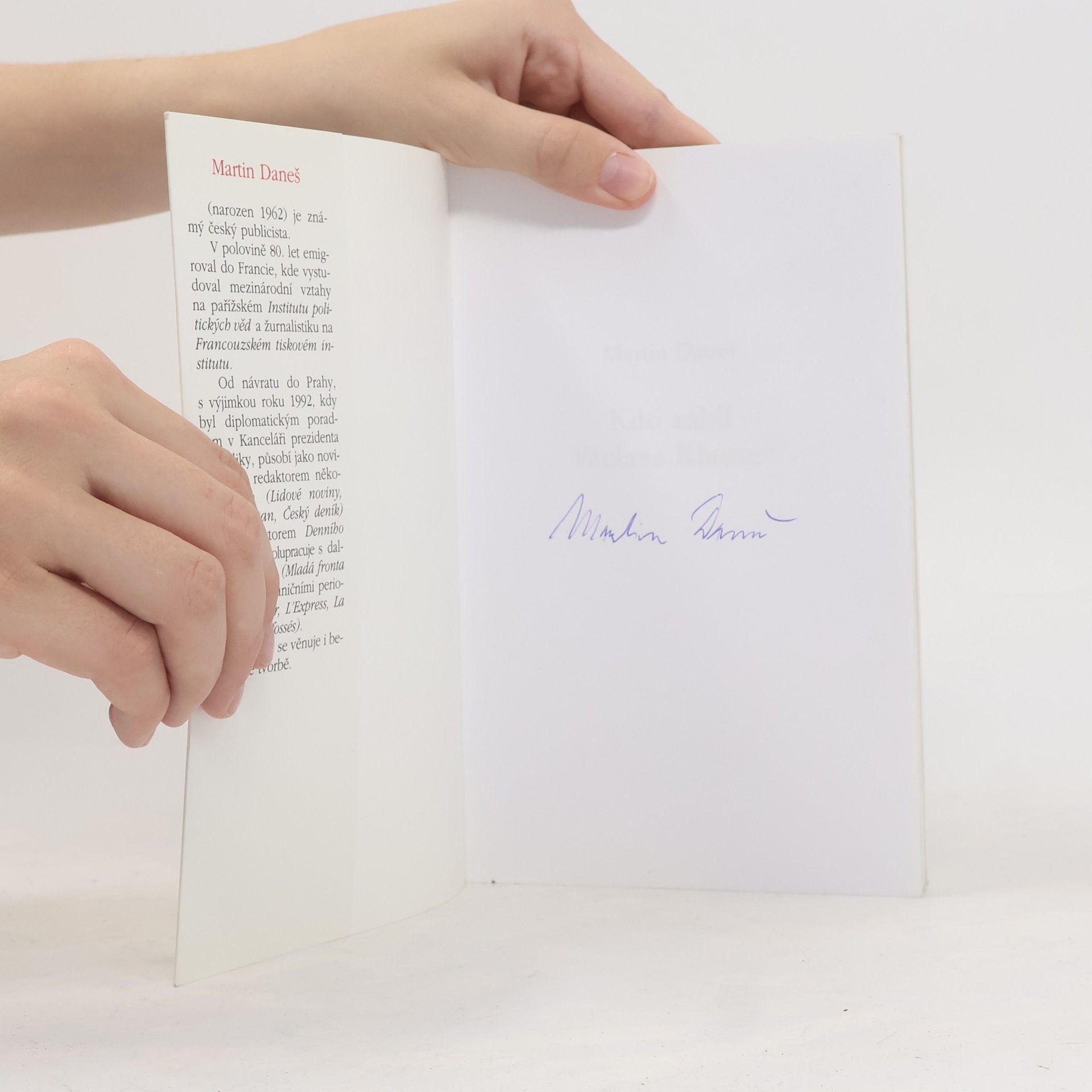 Martin Daneš Kdo zabil Václava Klause