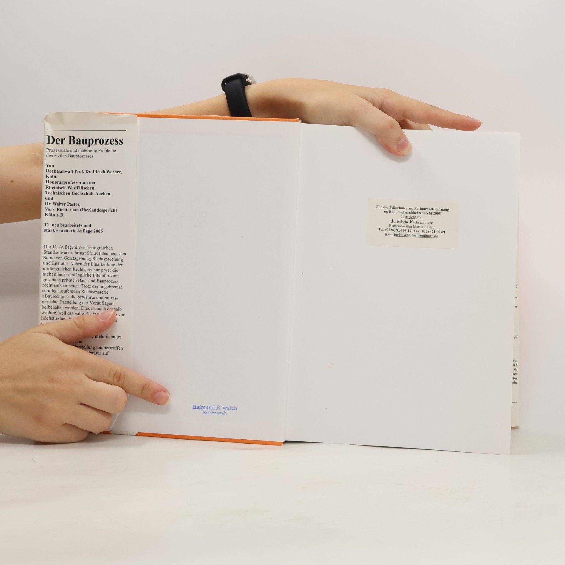 Hans-Ulrich Werner Der Bauprozess - 11. Auflage
