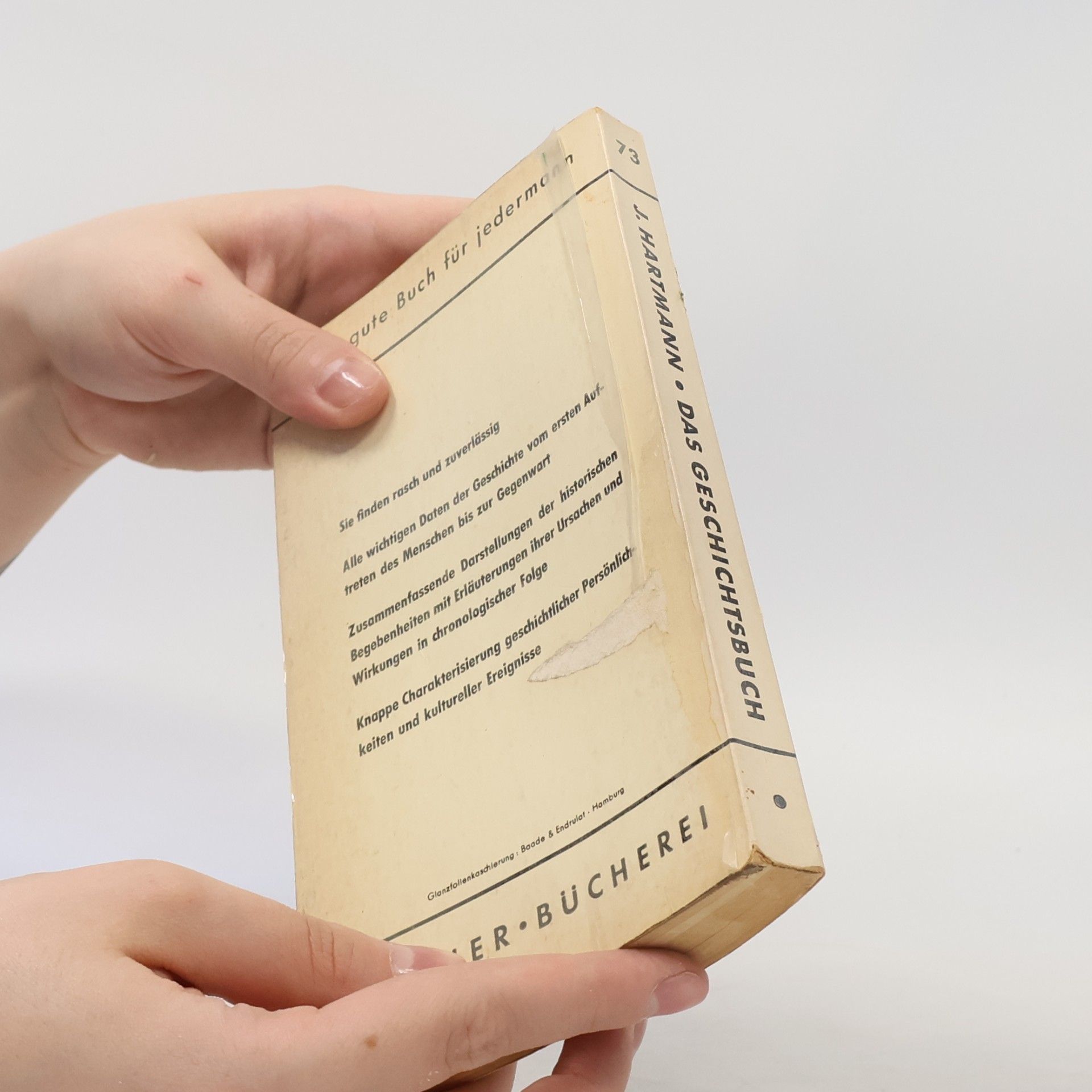 Johannes Hartmann Das Geschichtsbuch von den Anfängen bis zur Gegenwart