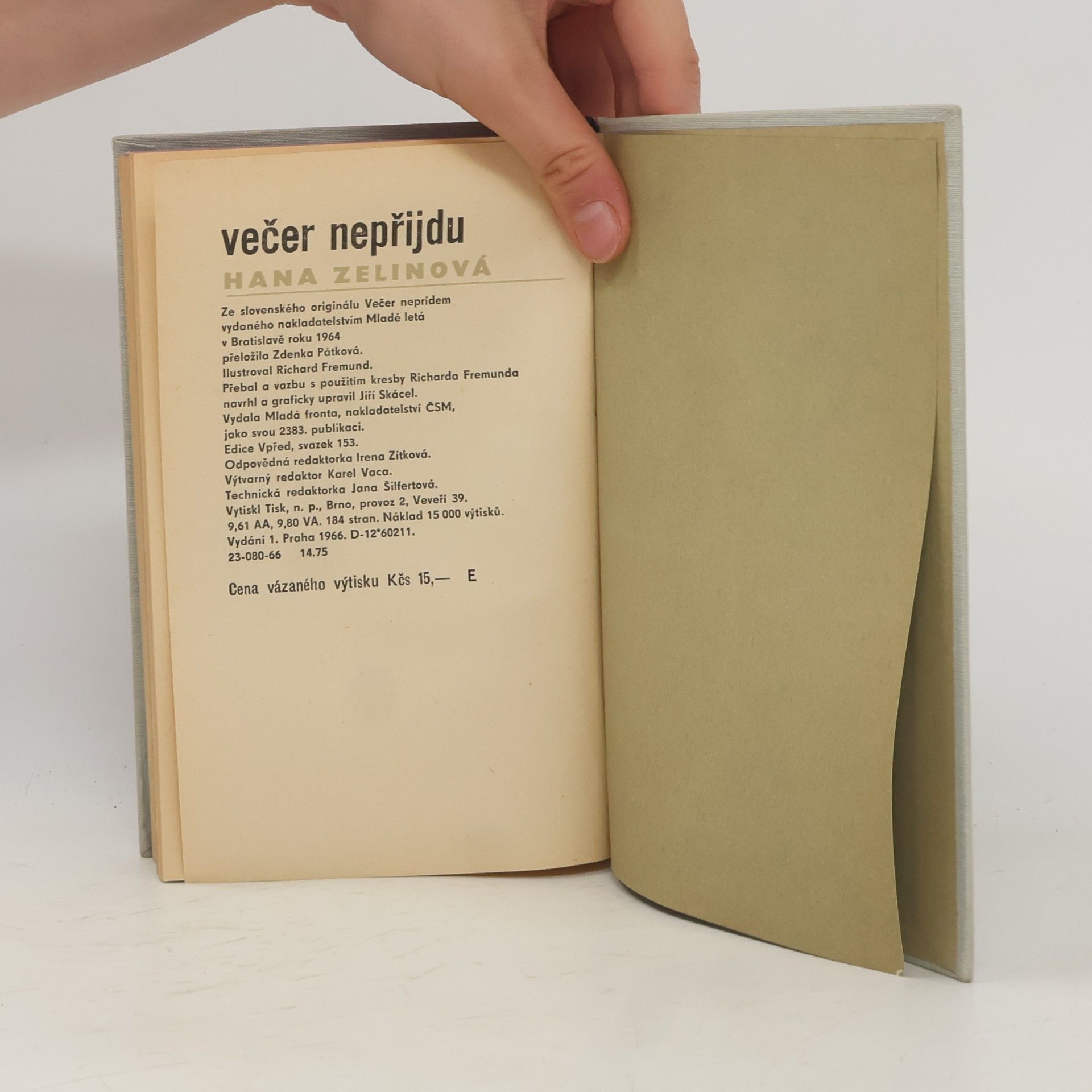 Hana Zelinová Večer nepřijdu