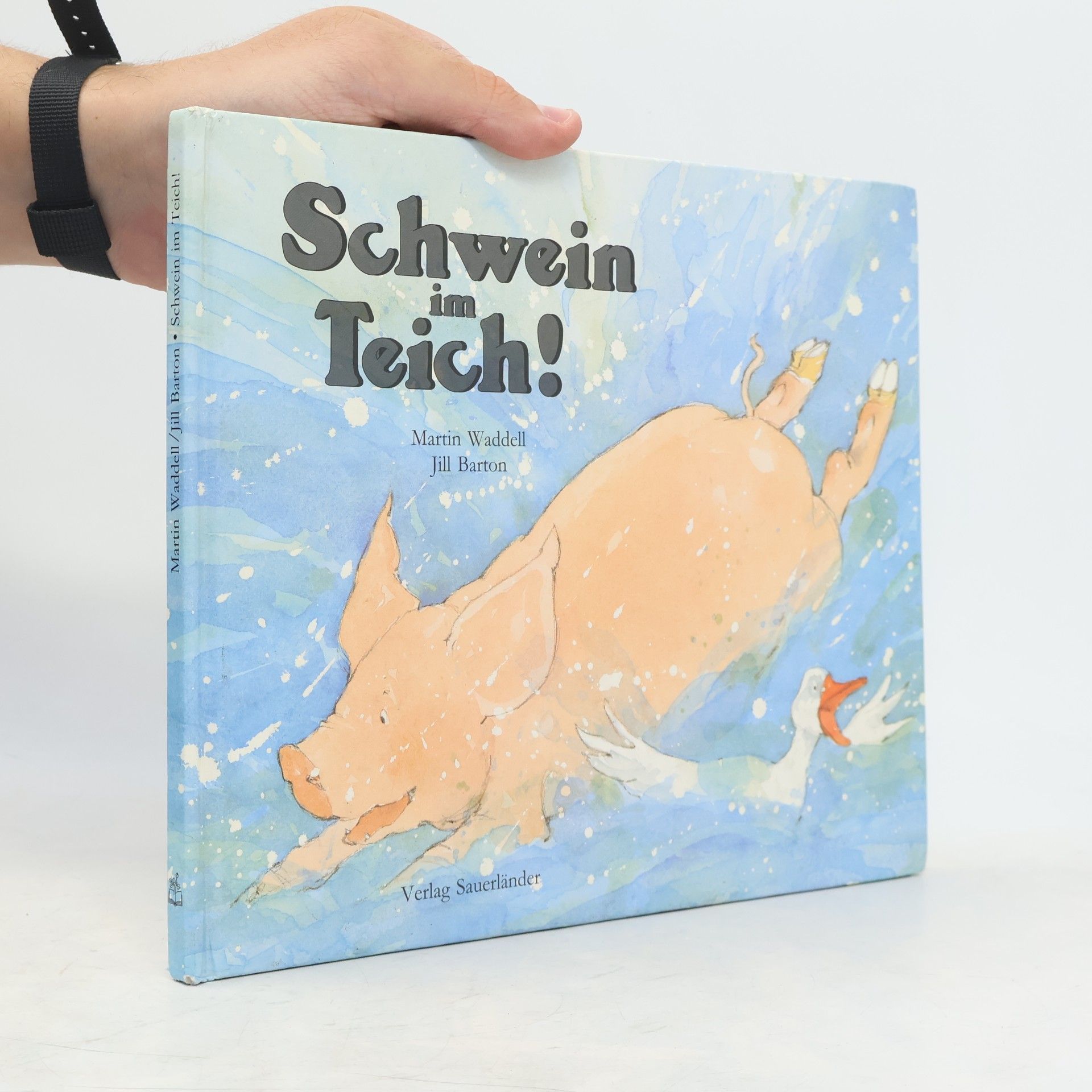 Jill Barton Schwein im Teich!