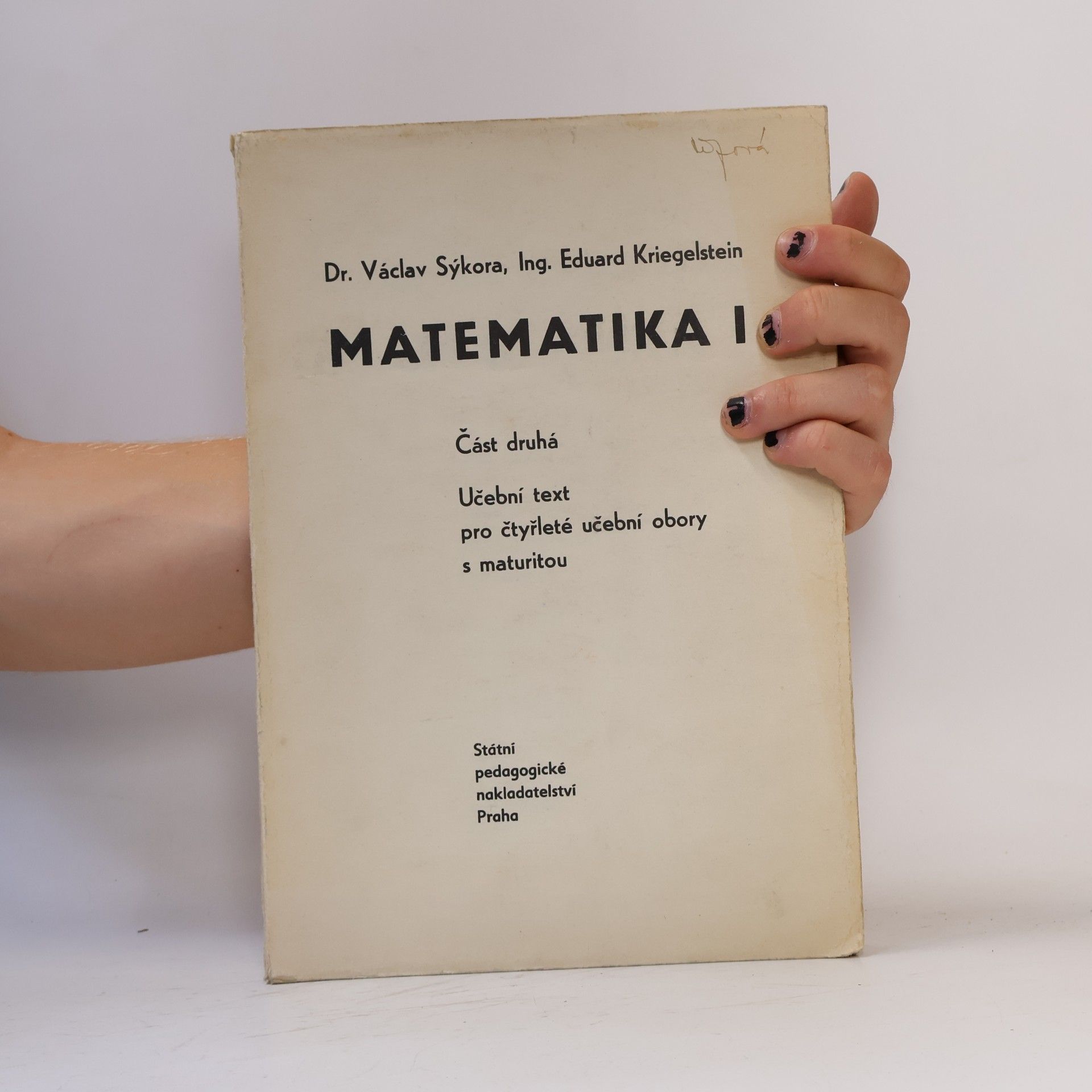 Václav Sýkora Matematika I