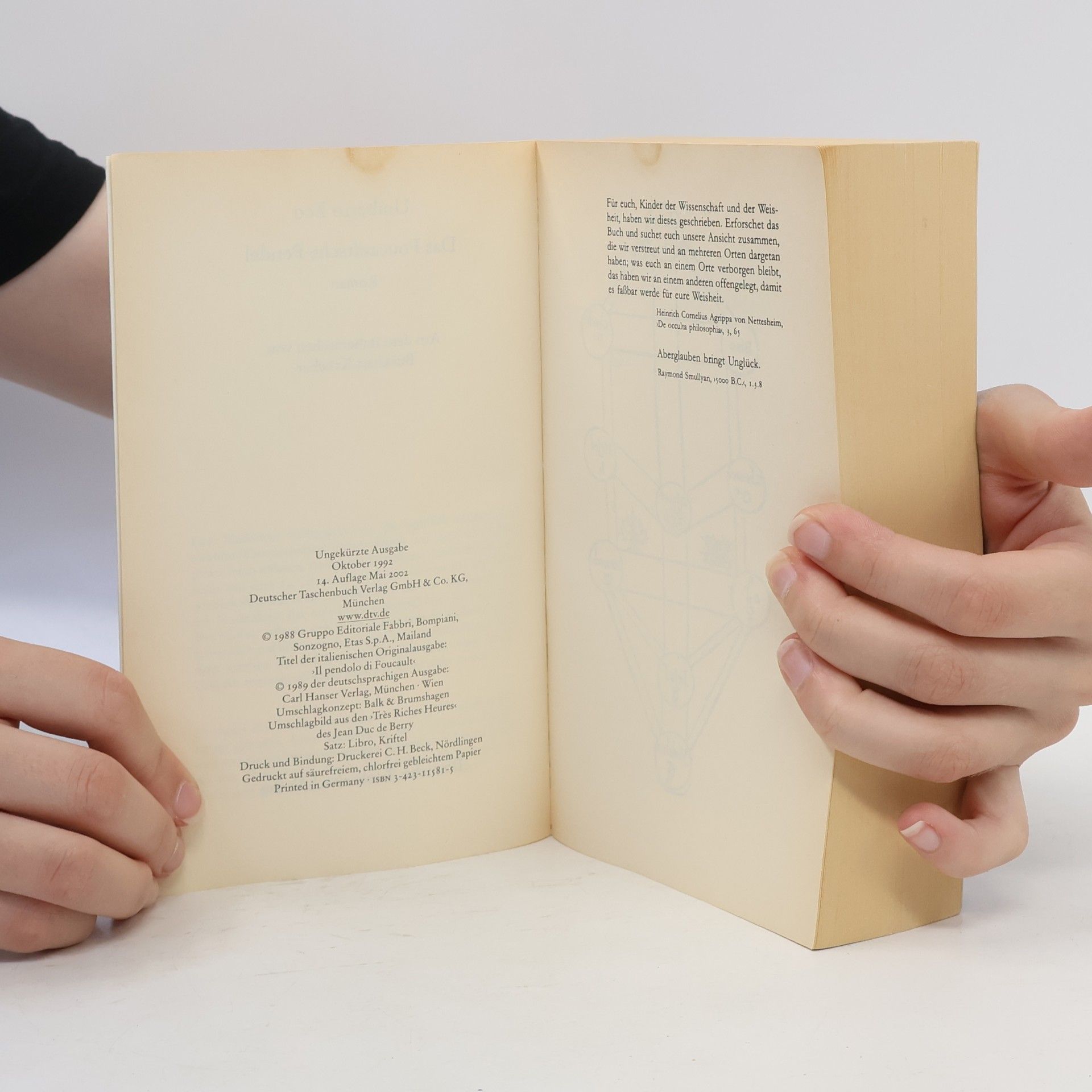 Umberto Eco Das Foucaultsche Pendel