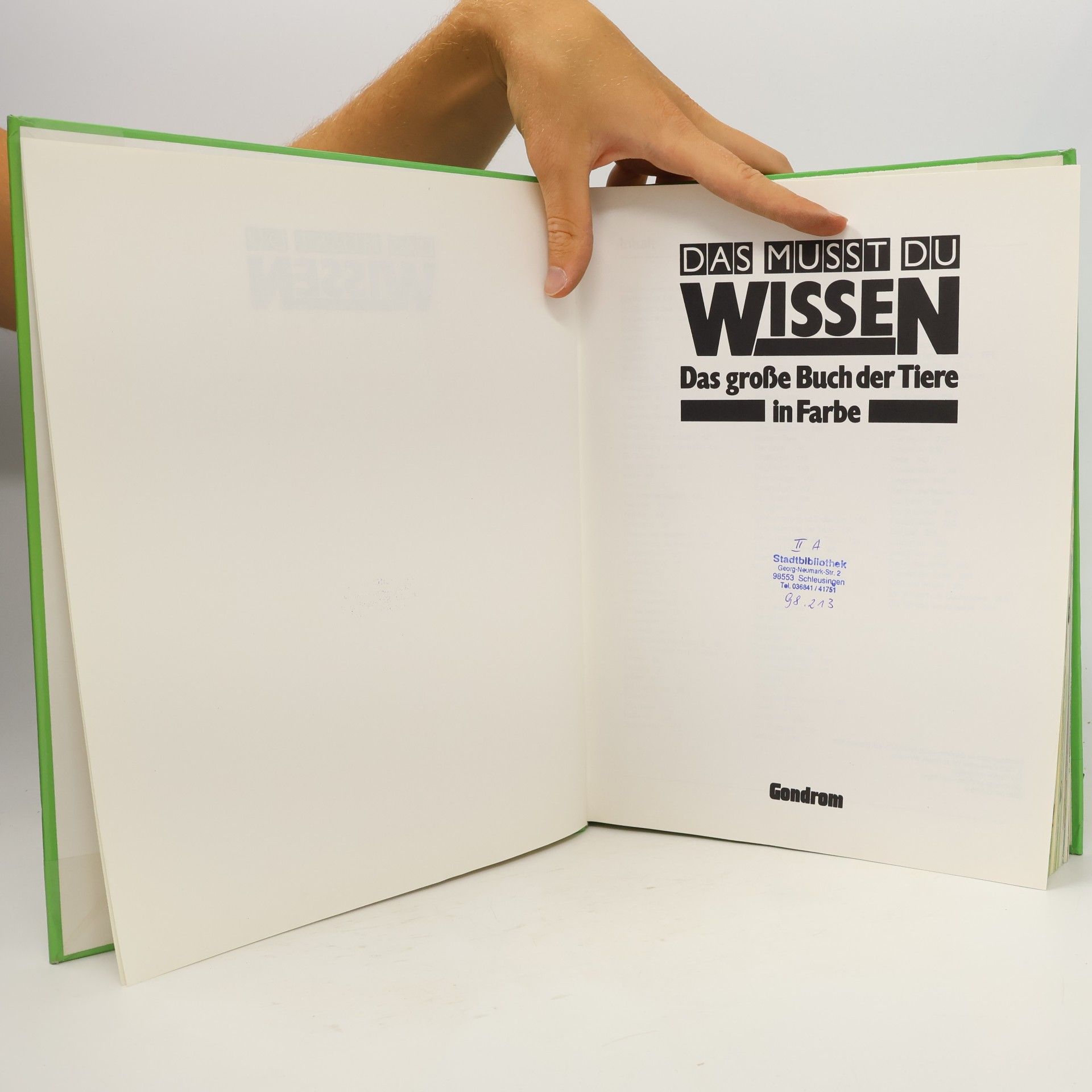 Kolektiv autorů Das musst du wissen. Das große Buch der Tiere in Farbe