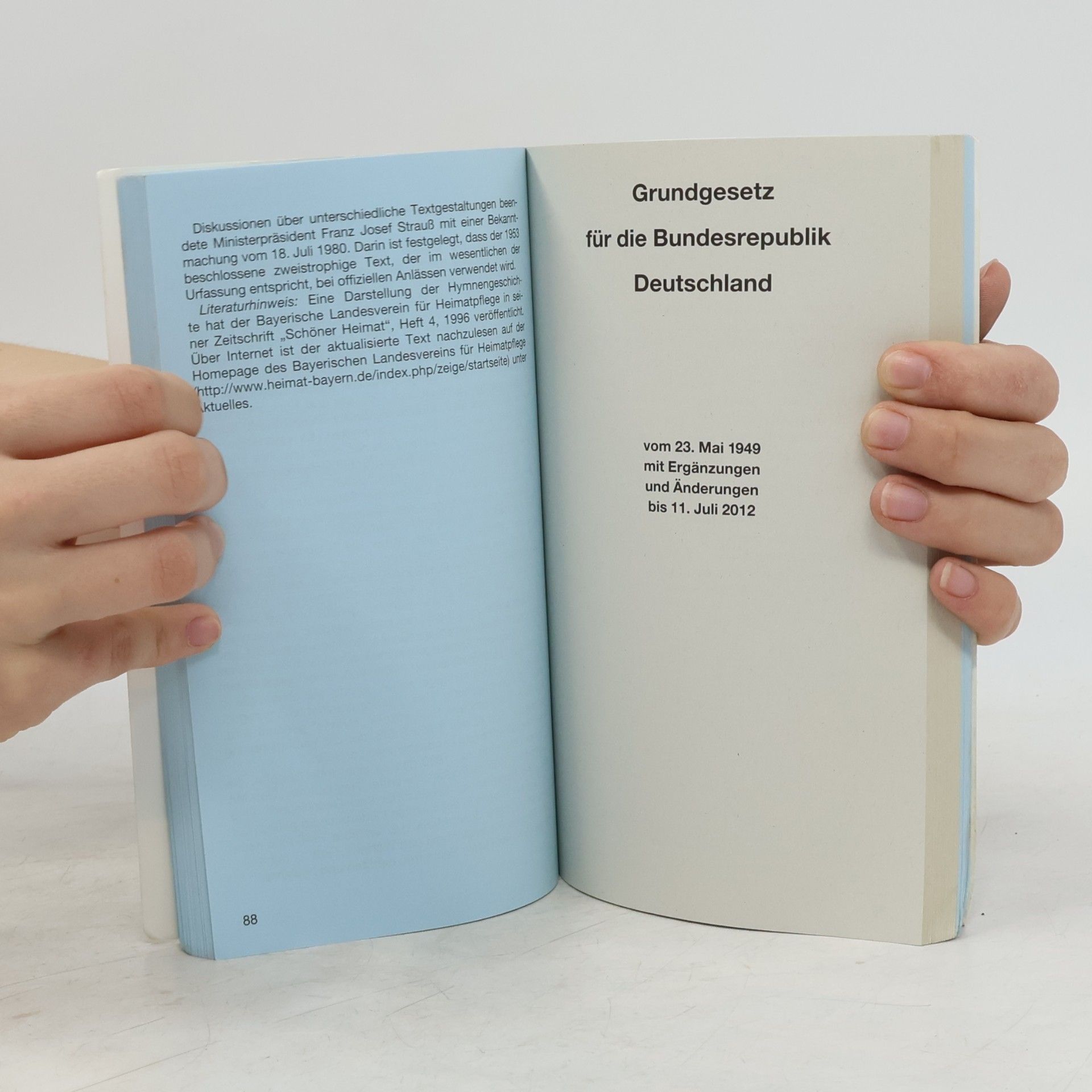 Autorenkollektiv Verfassung des Freistaates Bayern. Grundgesetz für die Bundesrepublik Deutschland