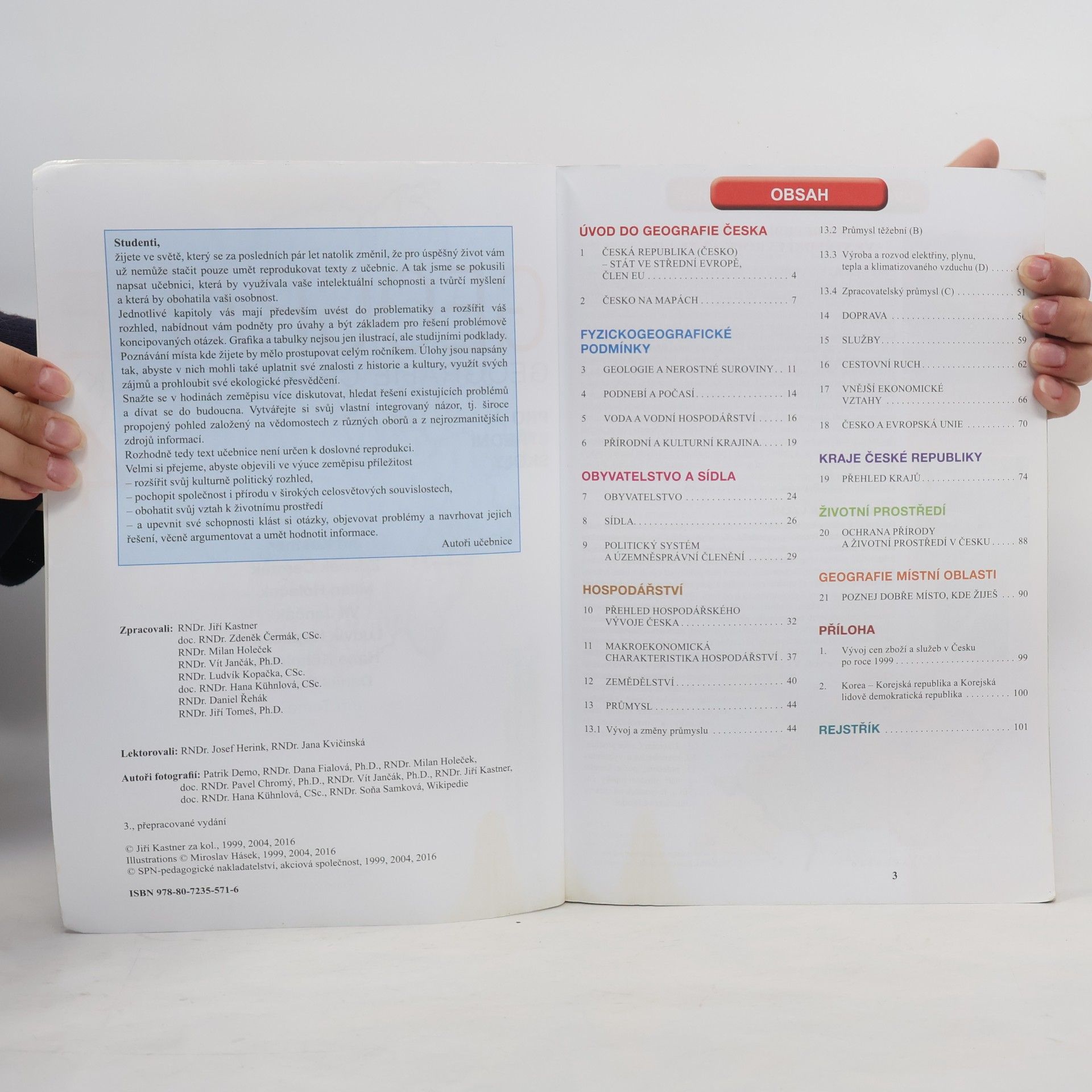 Jiří Kastner Geografie 4 : geografie České republiky: Pro střední školy