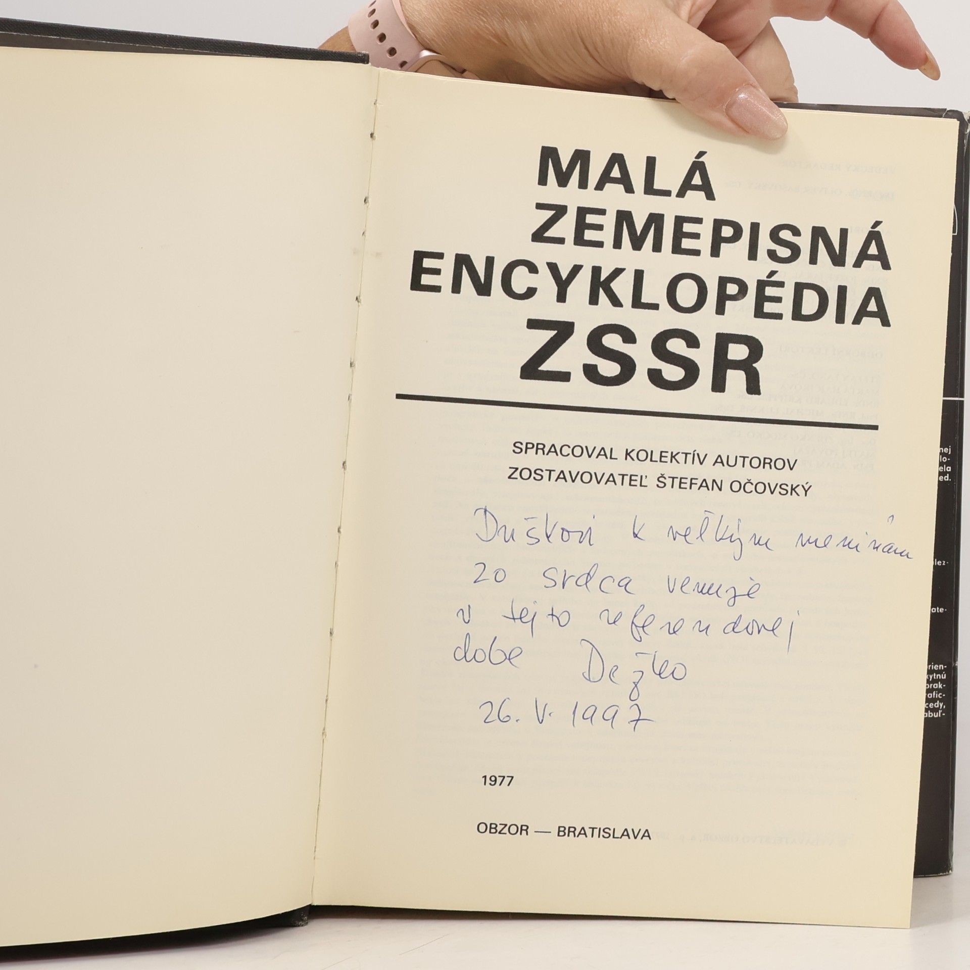 Štefan Očovský Malá zemepisná encyklopédia ZSSR