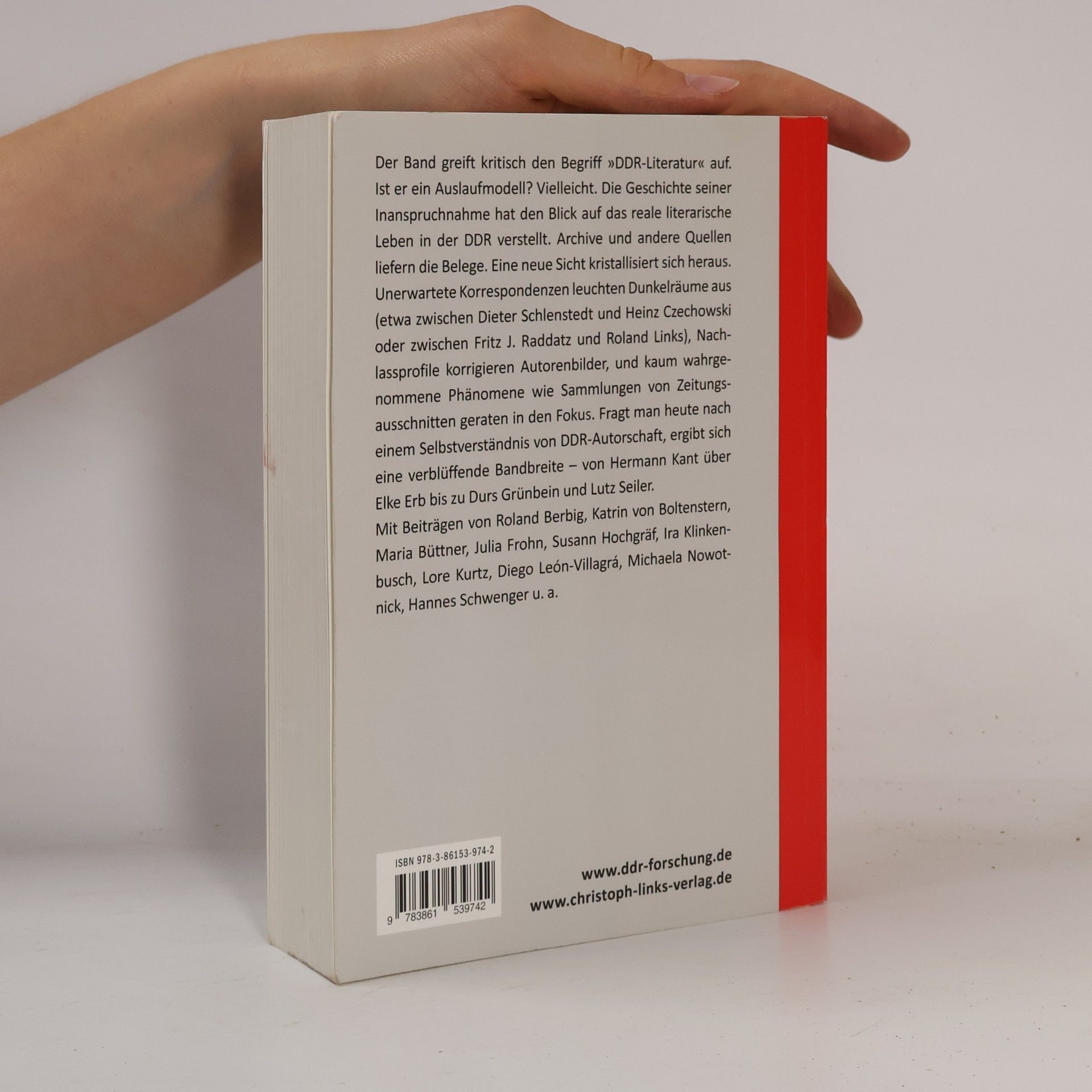 Roland Berbig Forschungen zur DDR- und ostdeutschen Gesellschaft - 101: Auslaufmodell »DDR-Literatur«