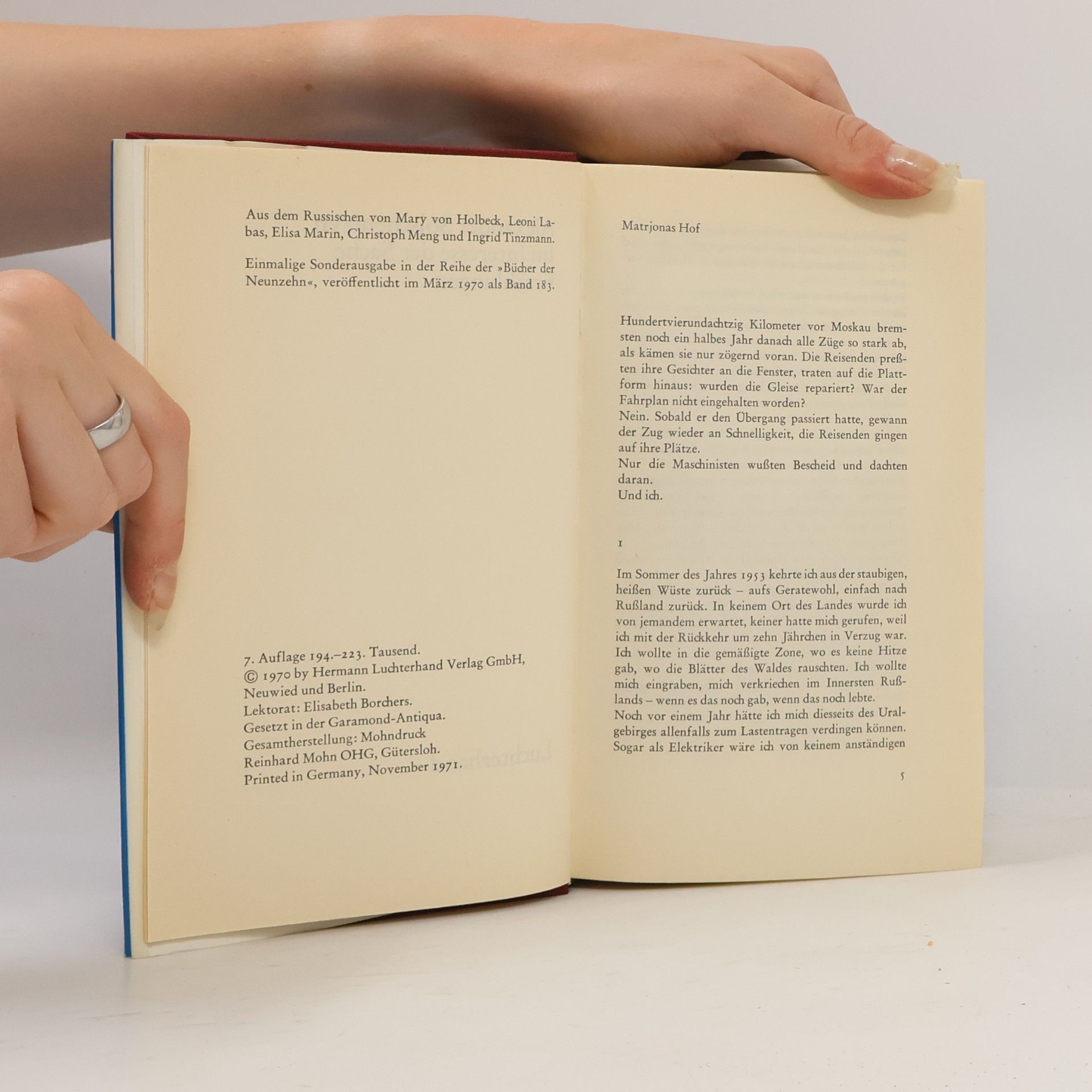 Aleksandr Solzhenitsyn Im Interesse der Sache