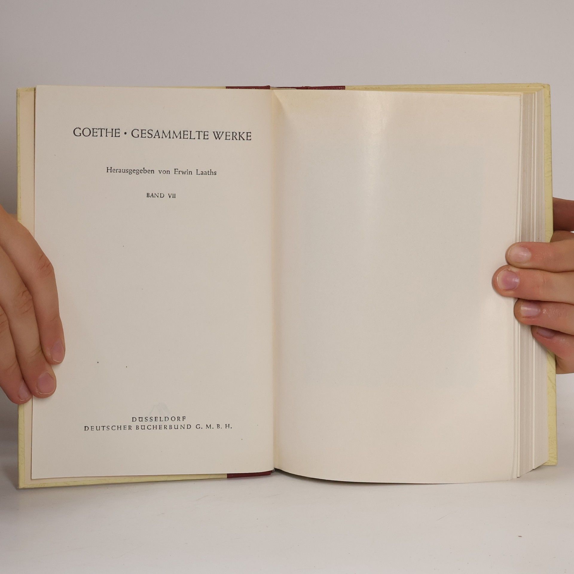 Johann Wolfgang von Goethe Gesammelte Werke VII.
