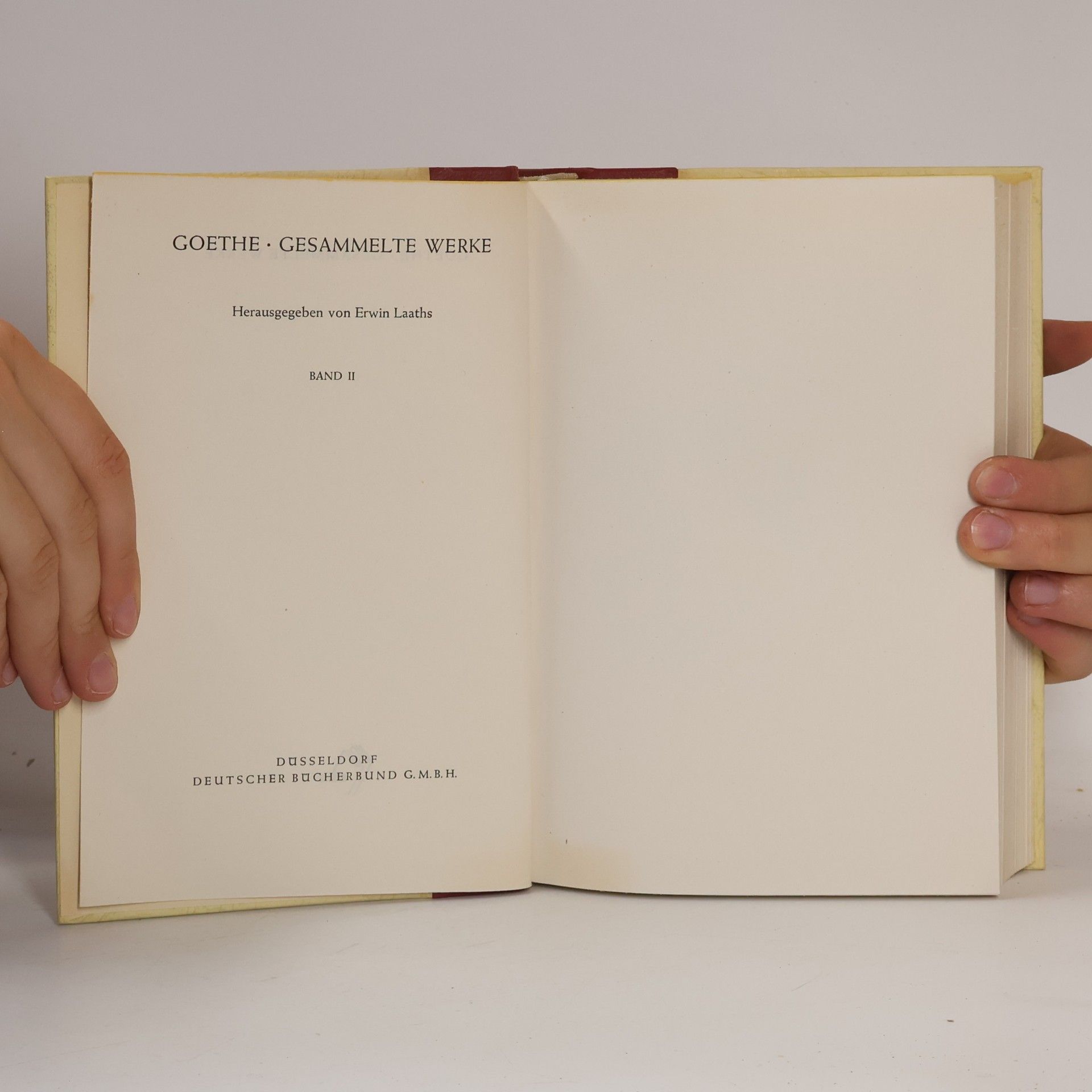 Johann Wolfgang von Goethe Gesammelte Werke II