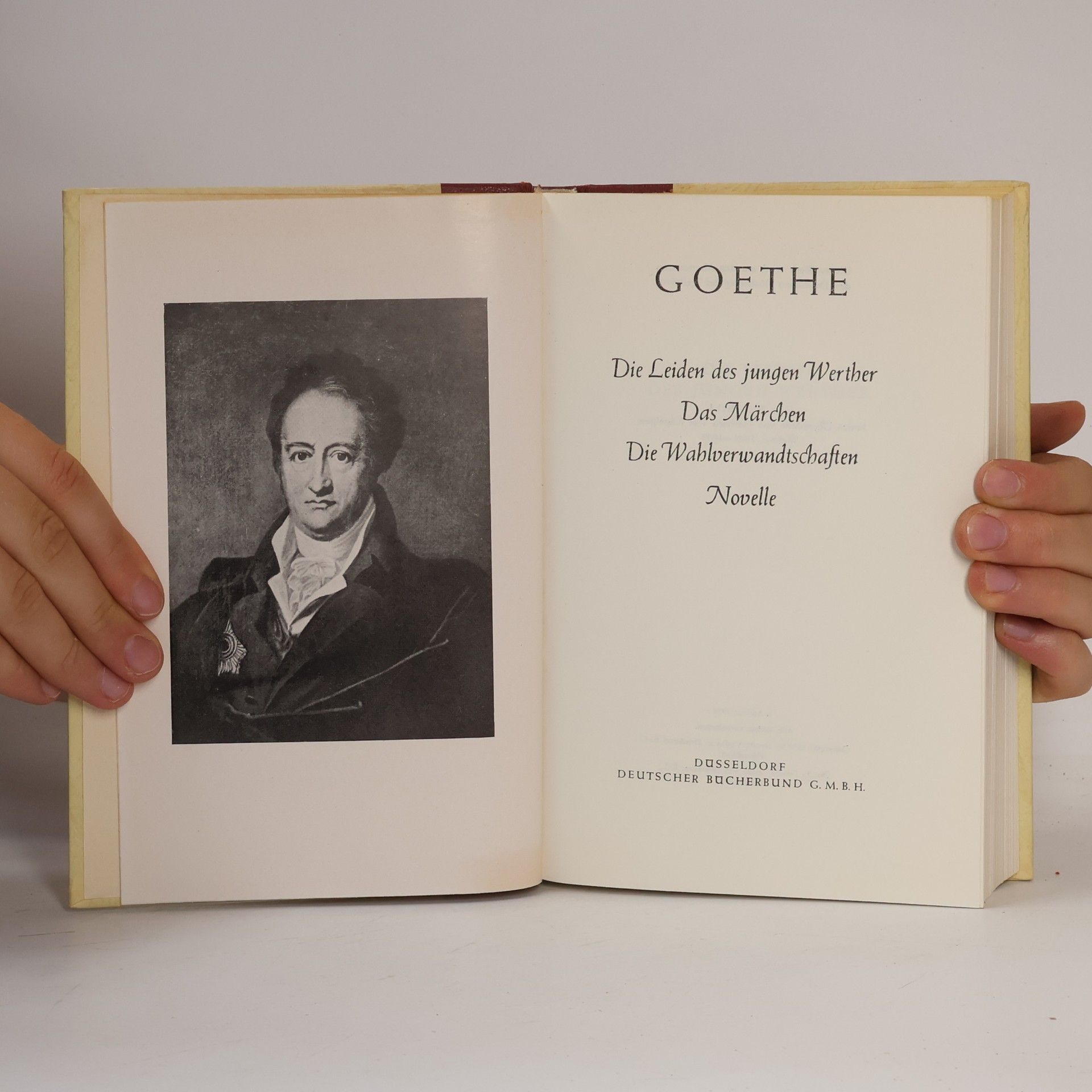 Johann Wolfgang von Goethe Die Leiden des jungen Werther; Das Märchen; Die Wahlverwandtschaften; Novelle