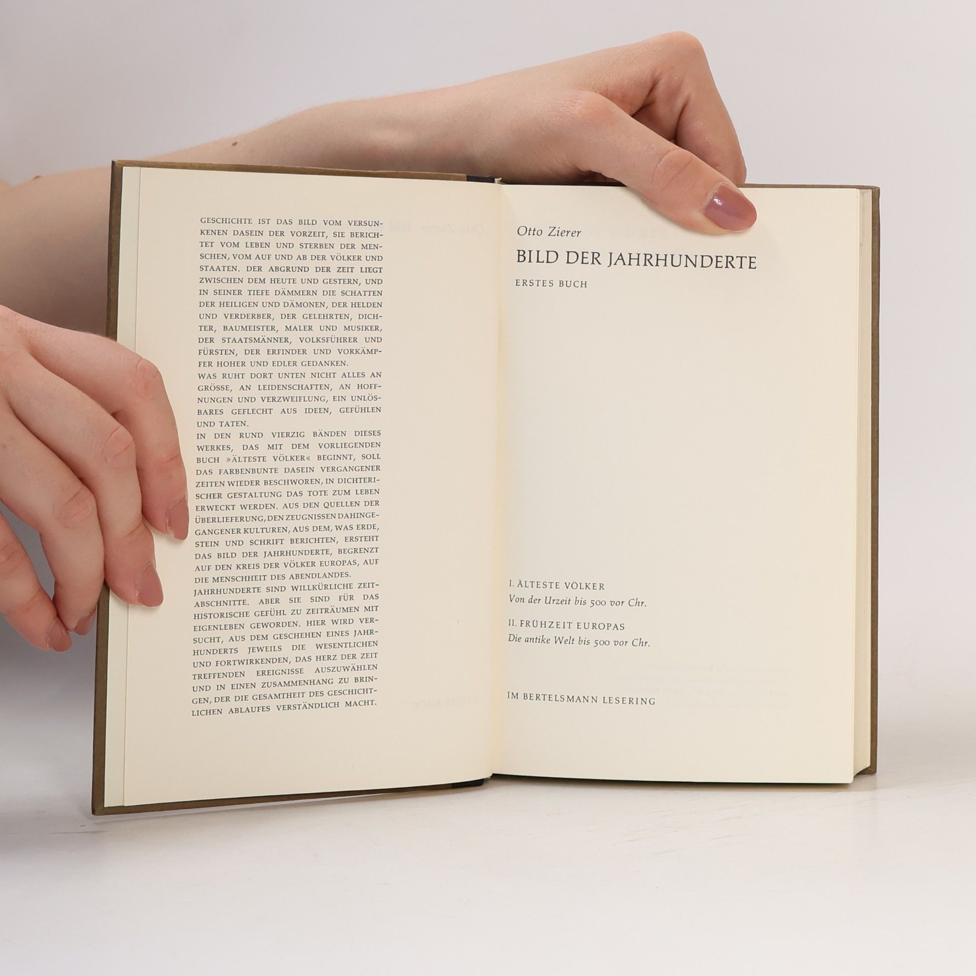Otto Zierer Weltgeschichte 1: Bild der Jahrhunderte. Erstes Buch