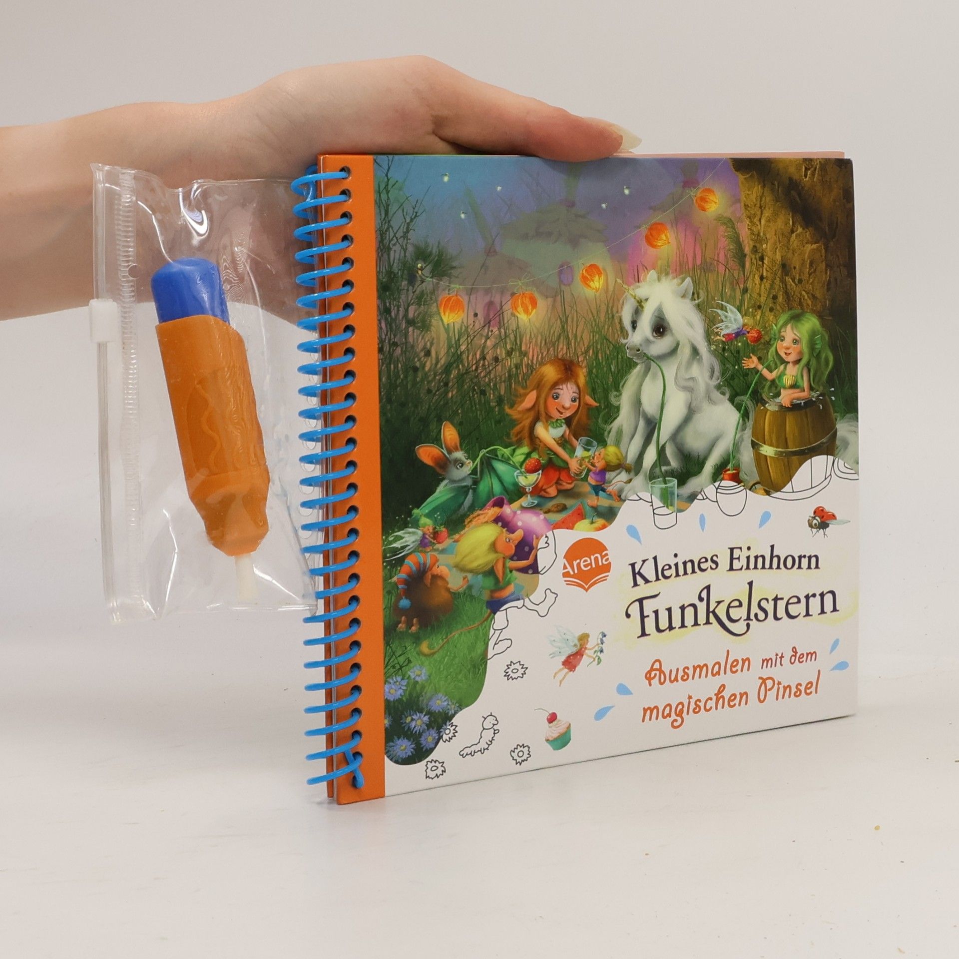 Mila Berg Ausmalen mit dem magischen Pinsel. Kleines Einhorn Funkelstern