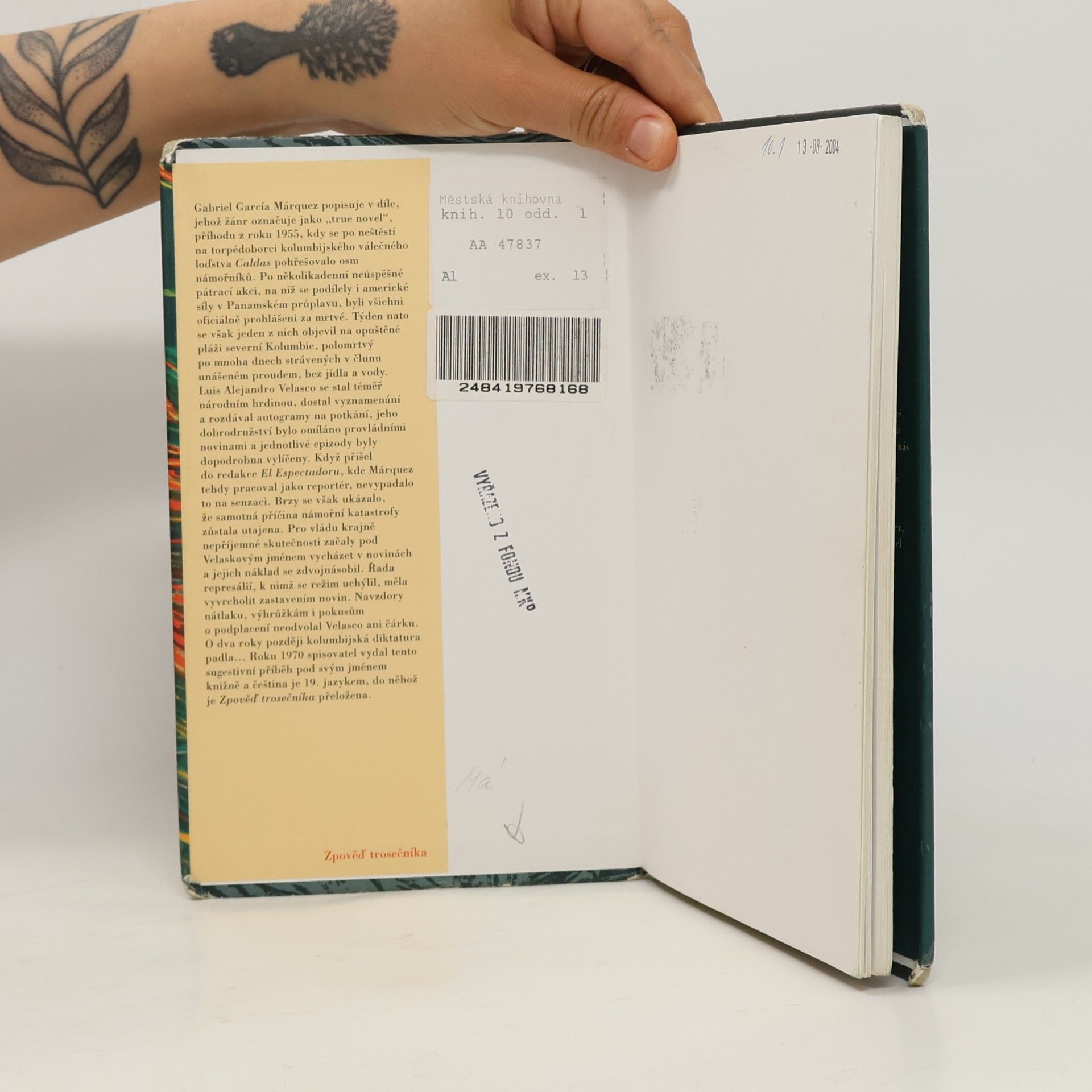 Gabriel García Márquez Zpověď trosečníka