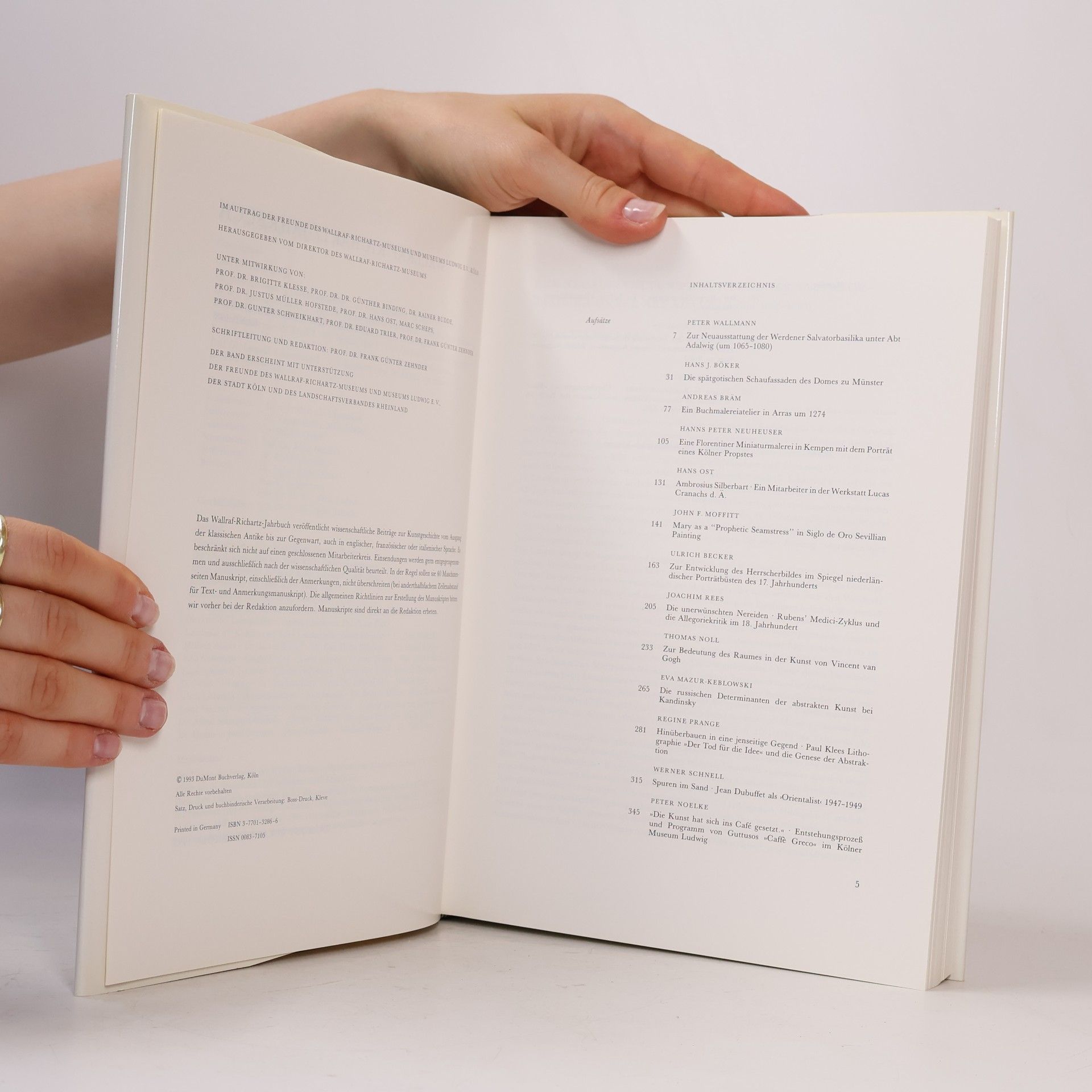 Wallraf-Richartz-Jahrbuch. Westdeutsches Jahrbuch für Kunstgeschichte.Band LIV 1993