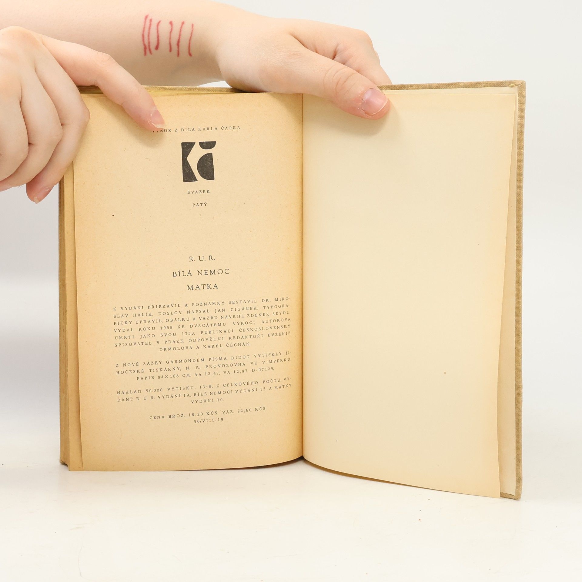 Karel Čapek R. U. R., Bílá nemoc, Matka