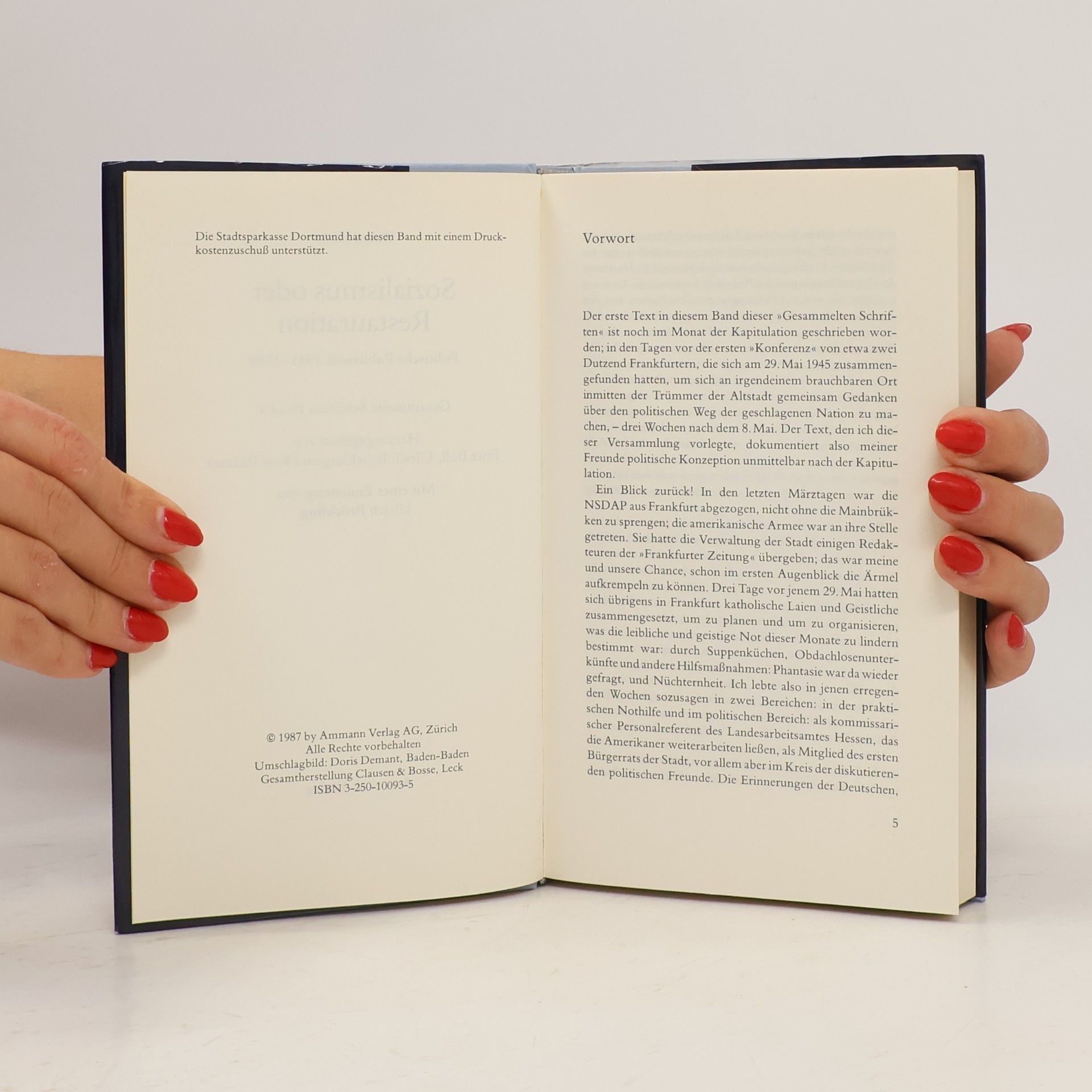 Walter Dirks Sozialismus oder Restauration