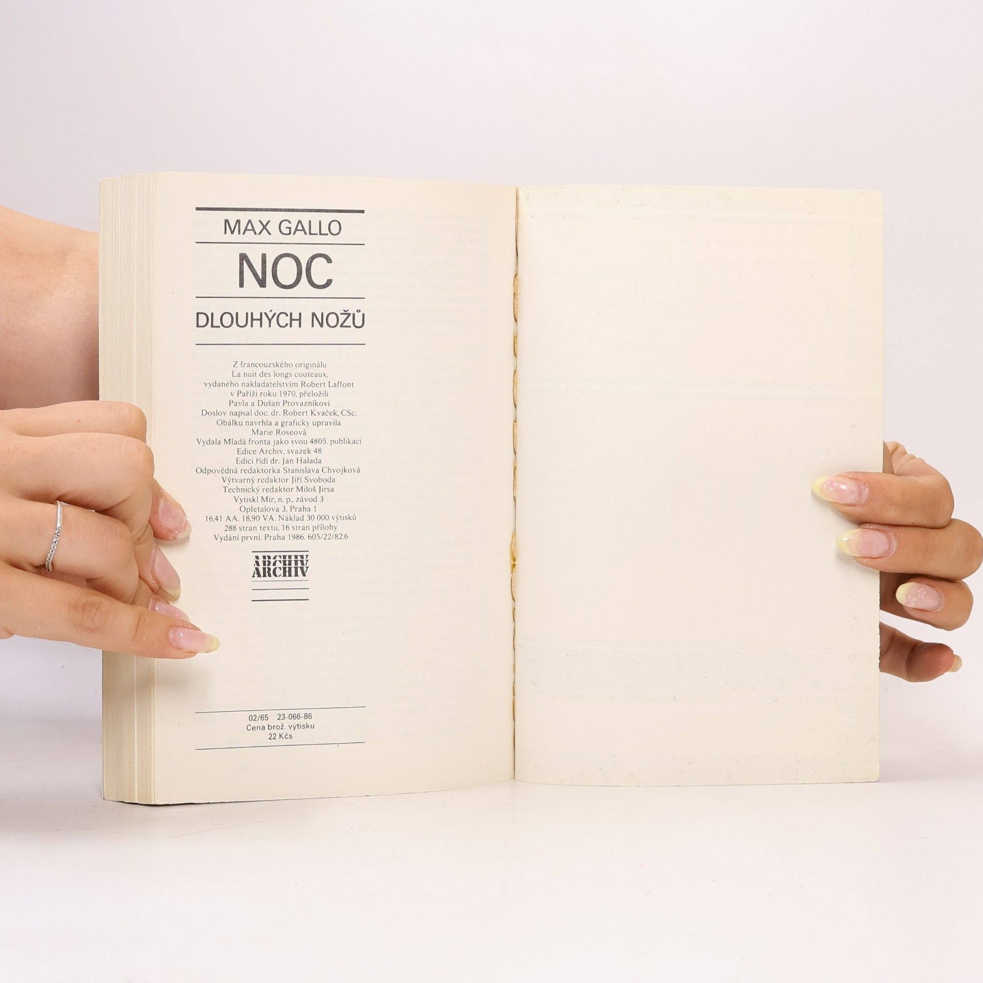 Max Gallo Noc dlouhých nožů