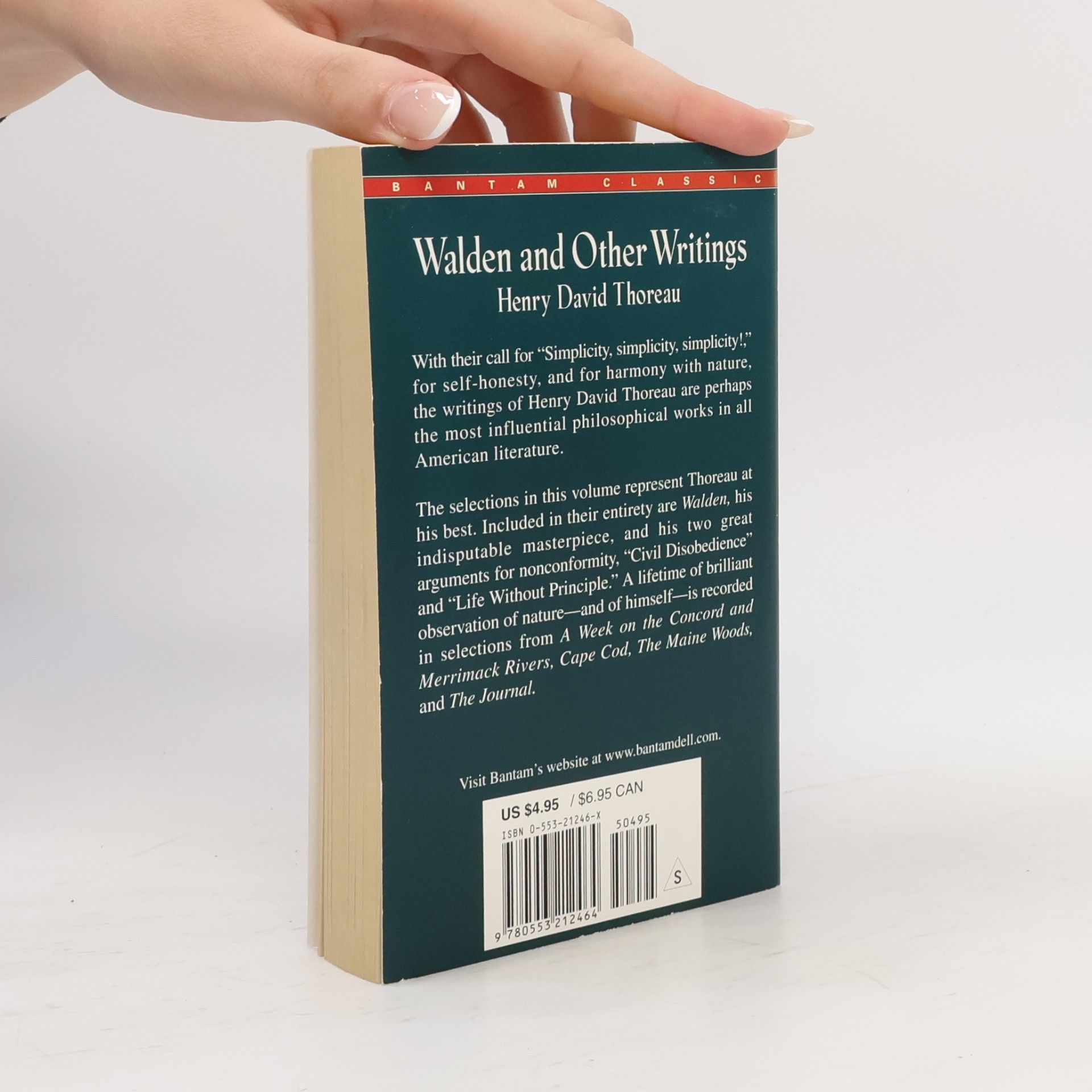 Henry David Thoreau Walden and Other Writings