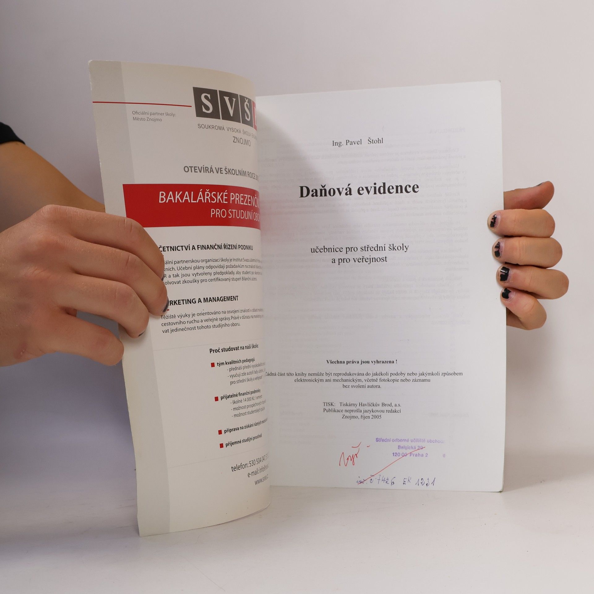 Pavel Štohl Daňová evidence příjmů a výdajů