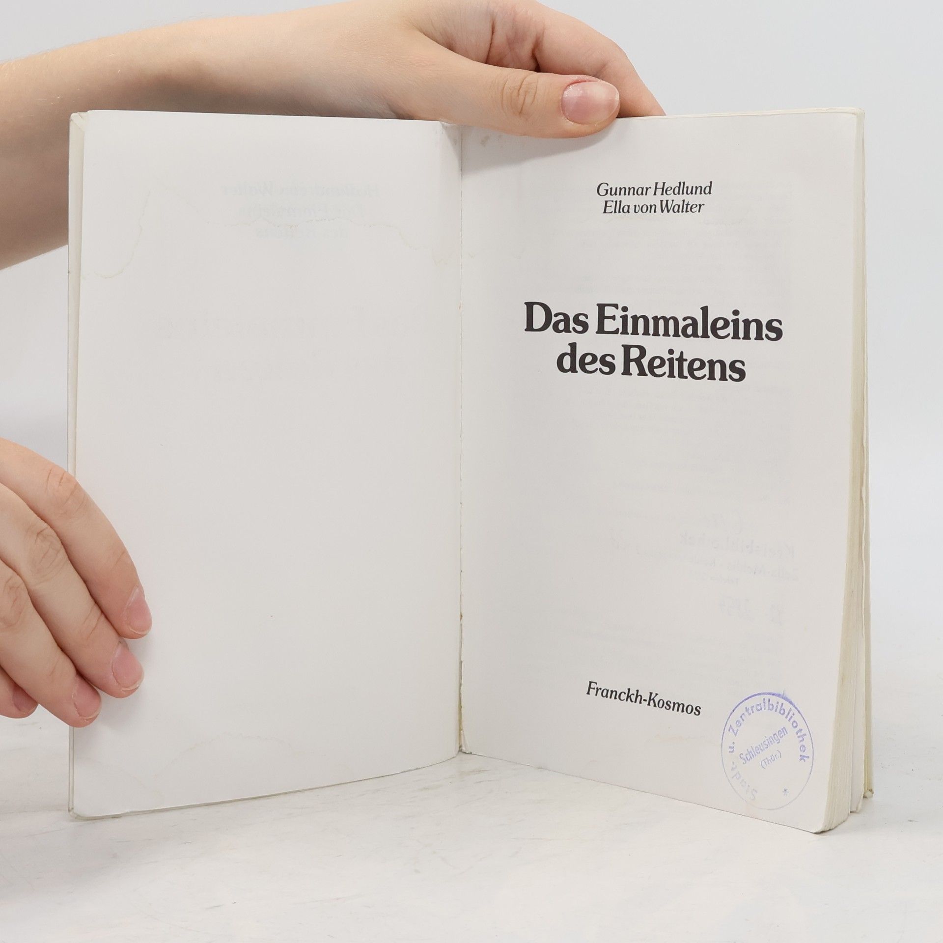 Gunnar Hedlund Das Einmaleins des Reitens