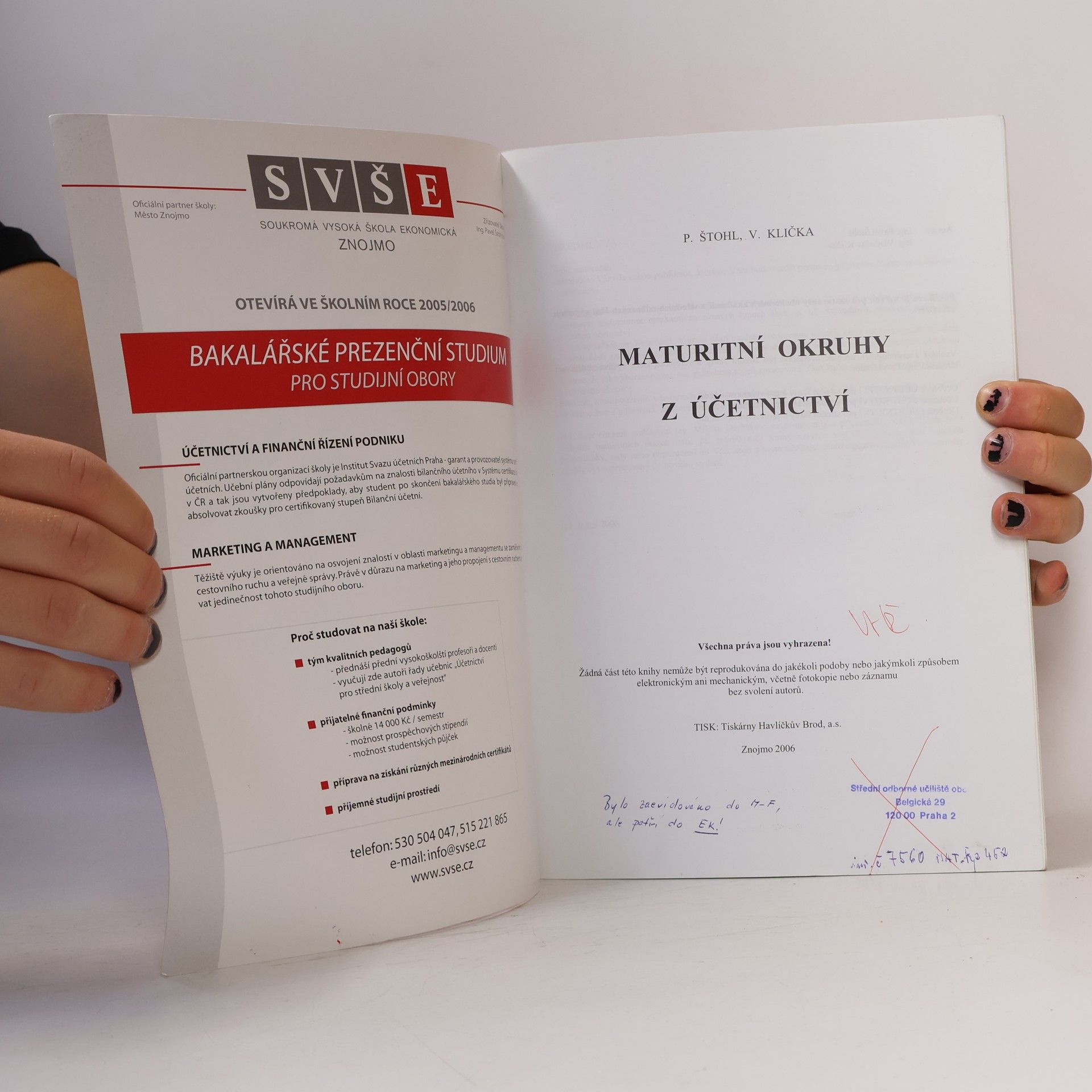 Pavel Štohl Maturitní okruhy z účetnictví 2006