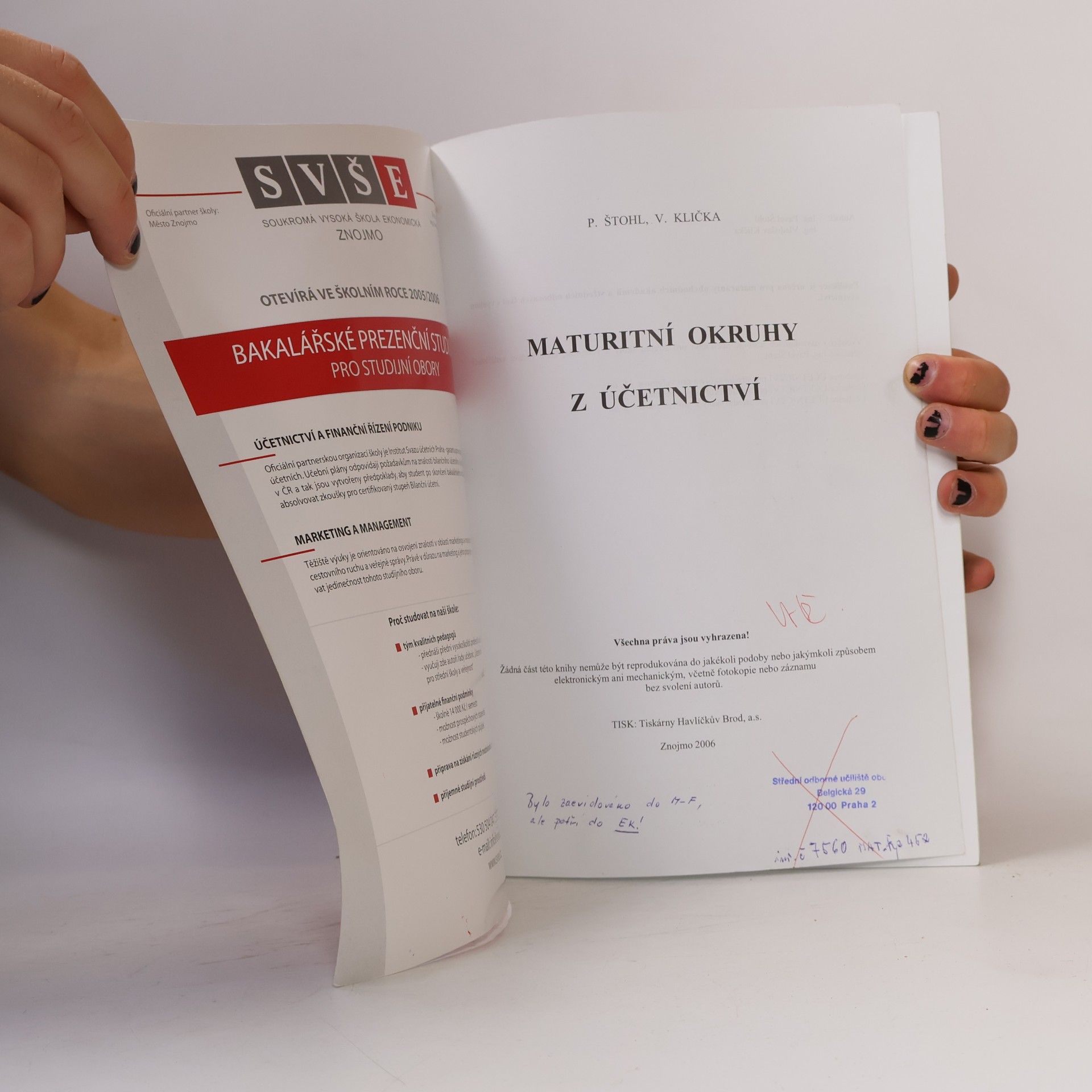 Pavel Štohl Maturitní okruhy z účetnictví 2006